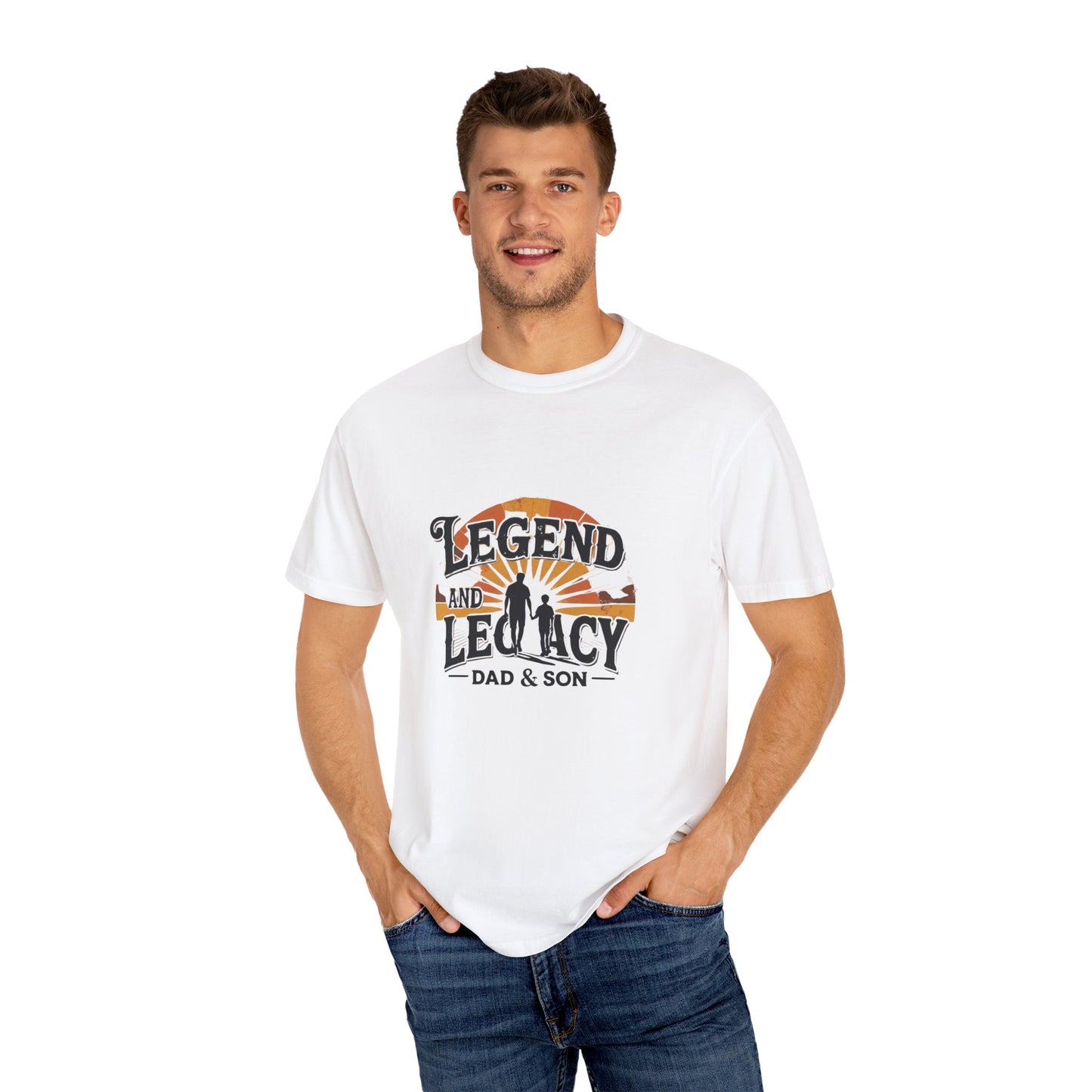 Legend and Legacy Dad & Son T-Shirt - Unisex Gift for Father’s Day, Family Bonding, Nostalgic Apparel, Casual Wear
