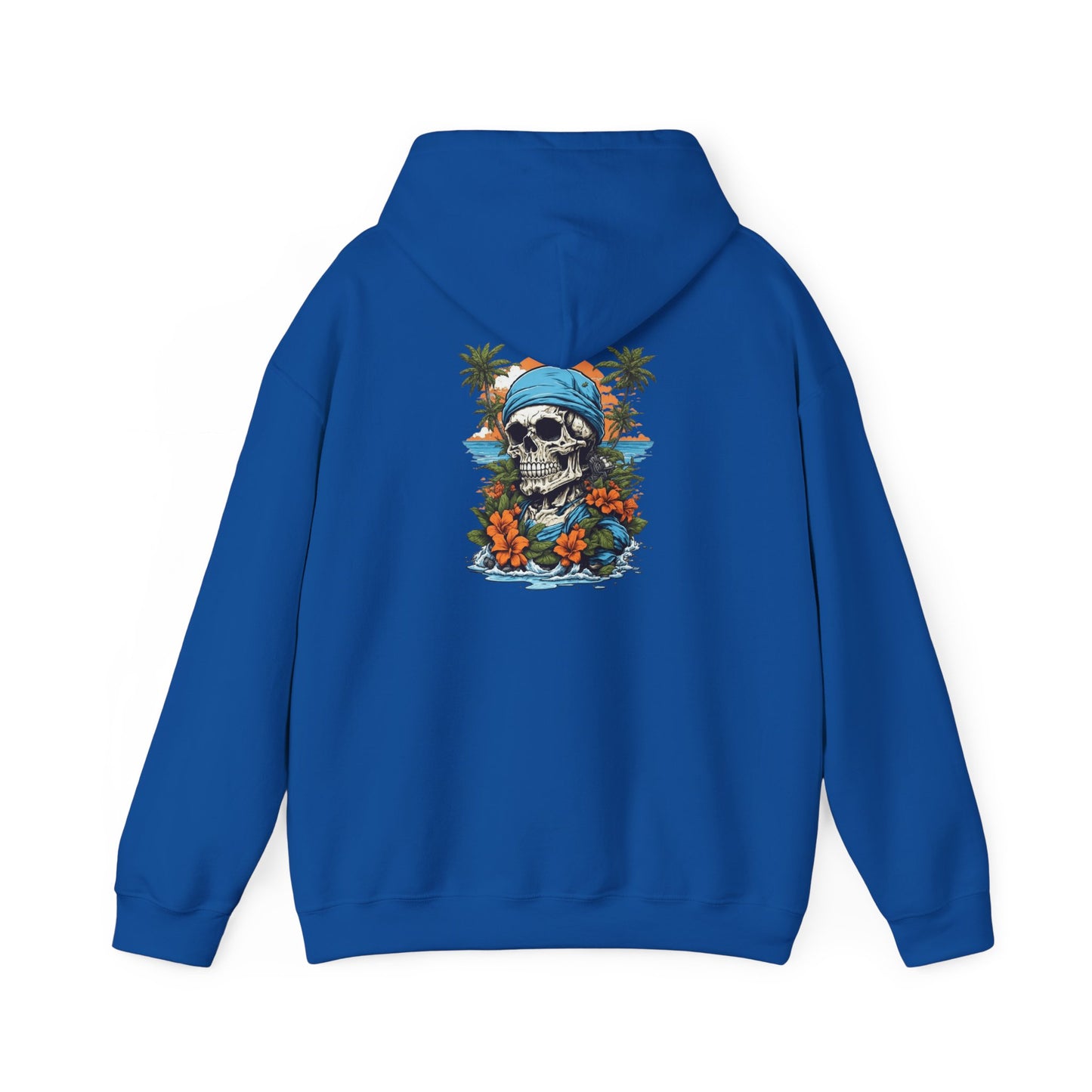 Tropical Skull Hoodie Beach Vibes, Summer Fashion