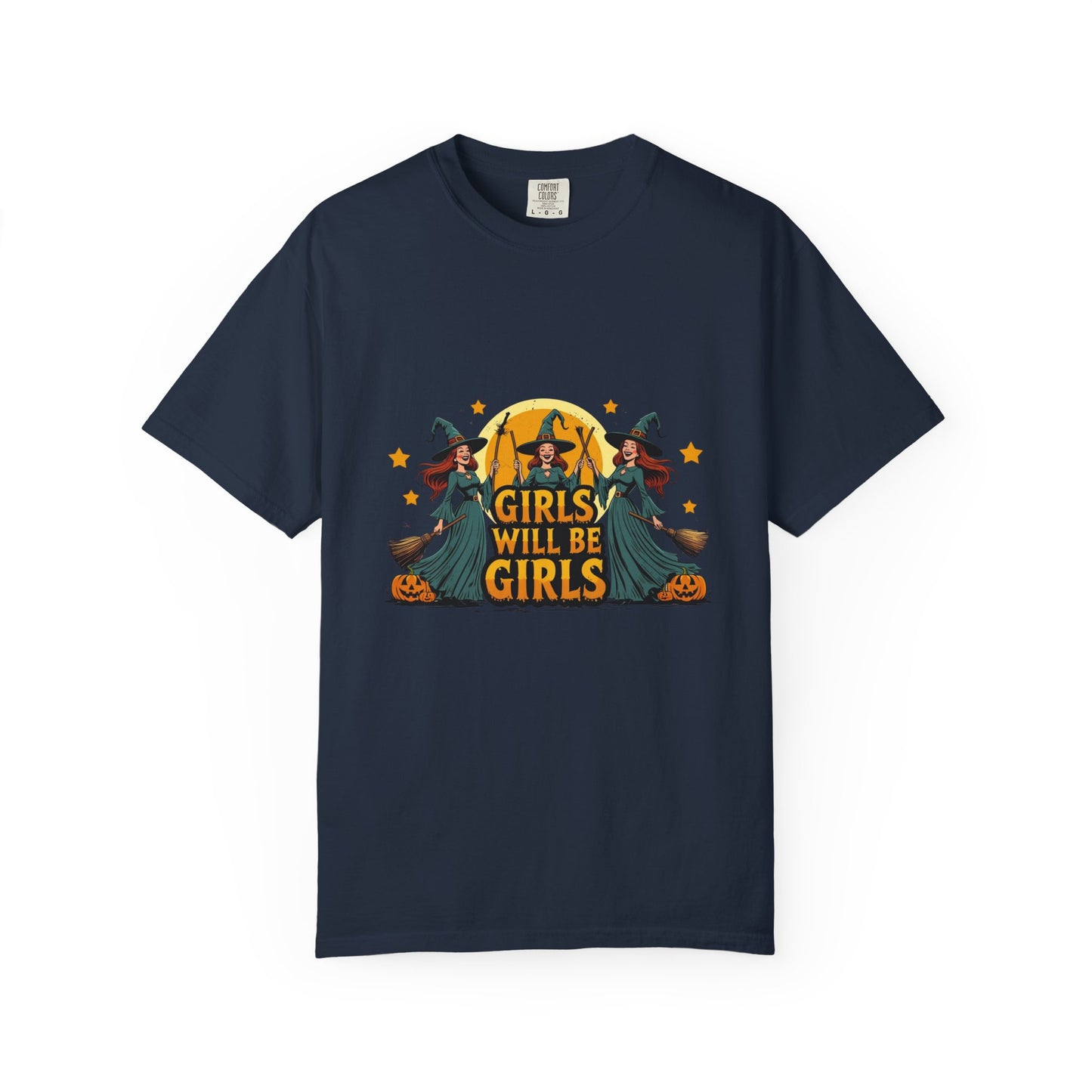 Spooky Witch T-Shirt for Halloween Fun, Girls Will Be Girls Tee, Unisex Halloween Shirt, Fall Fashion, Witch Costume Top