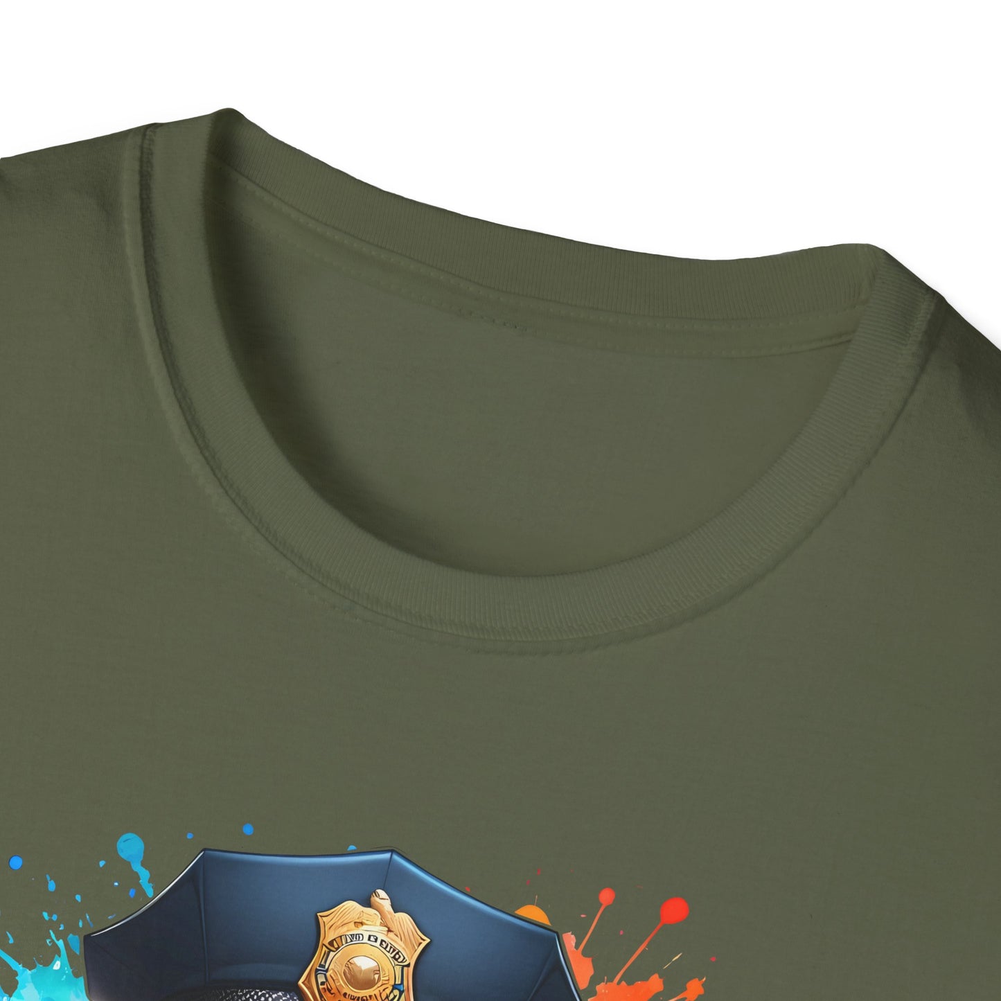 Police Bear Graphic T-Shirt, Cute animal tee, Unisex casual wear, Gift for animal lovers, Fun shirt for kids and adults
