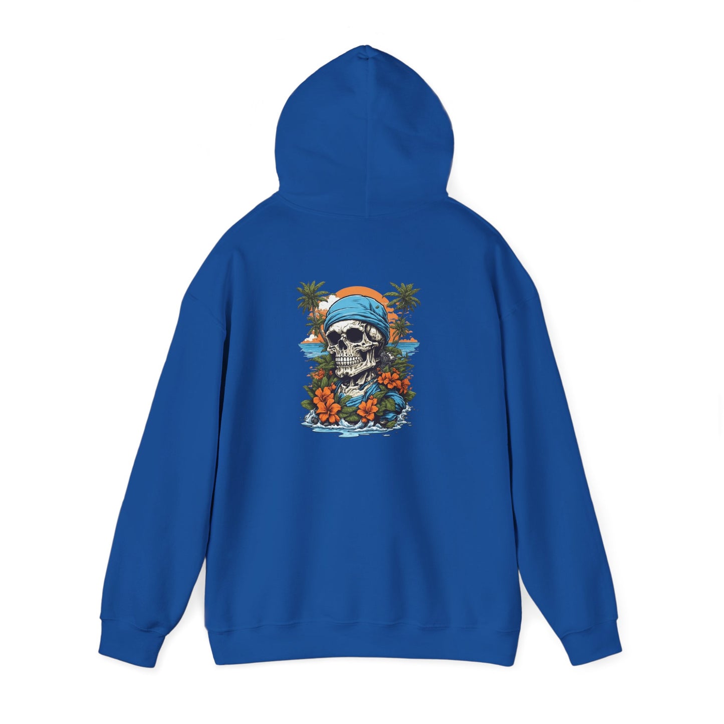 Tropical Skull Hoodie Beach Vibes, Summer Fashion