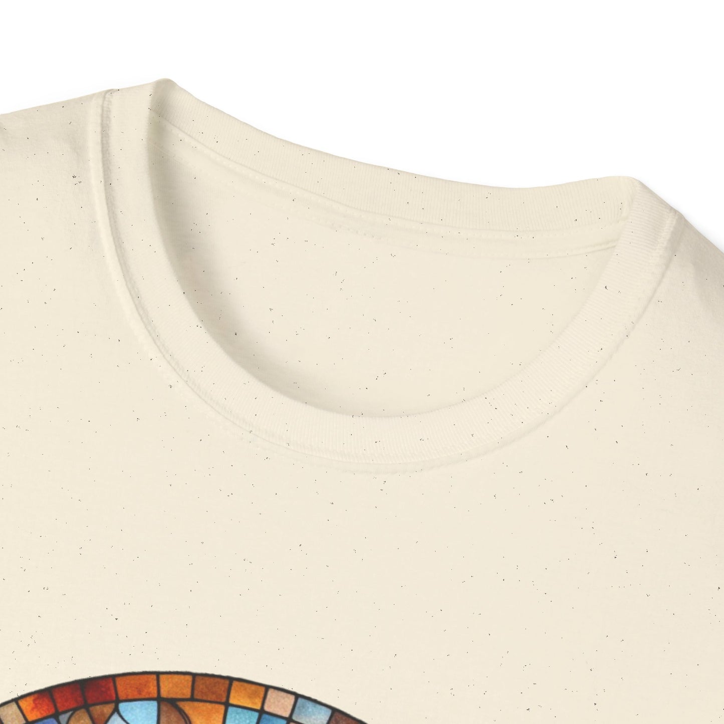 Stained Glass Portrait T-Shirt, Unisex Tee, Artistic Tee, Boho Fashion, Unique Gift, Self-Love Art