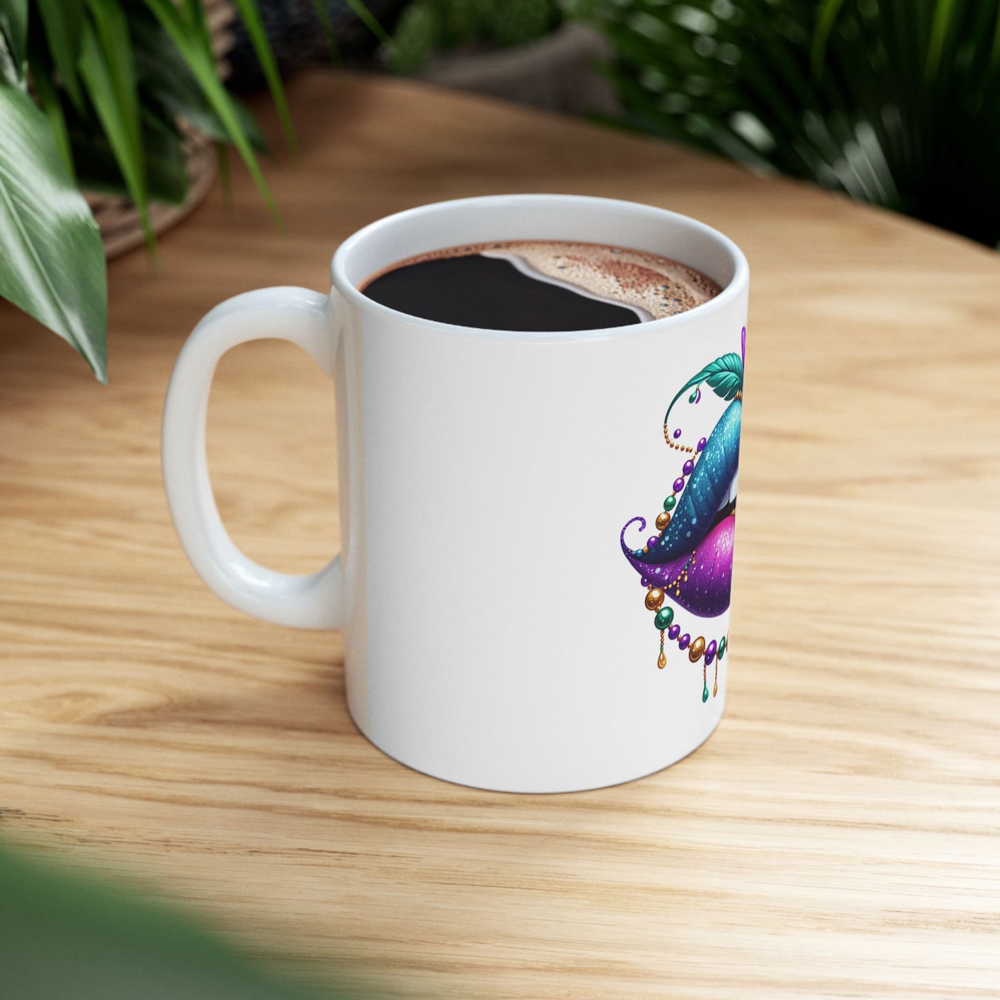 Mardi Gras Chic Ceramic Mug