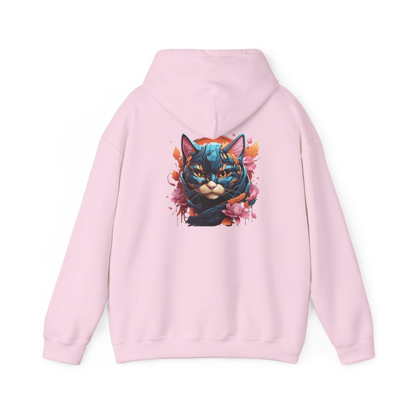Vibrant Cat Art Hoodie, Cozy Unisex personalized Sweatshirt, Perfect Gift for Cat Lovers, Unique Artwork, Casual Fashion