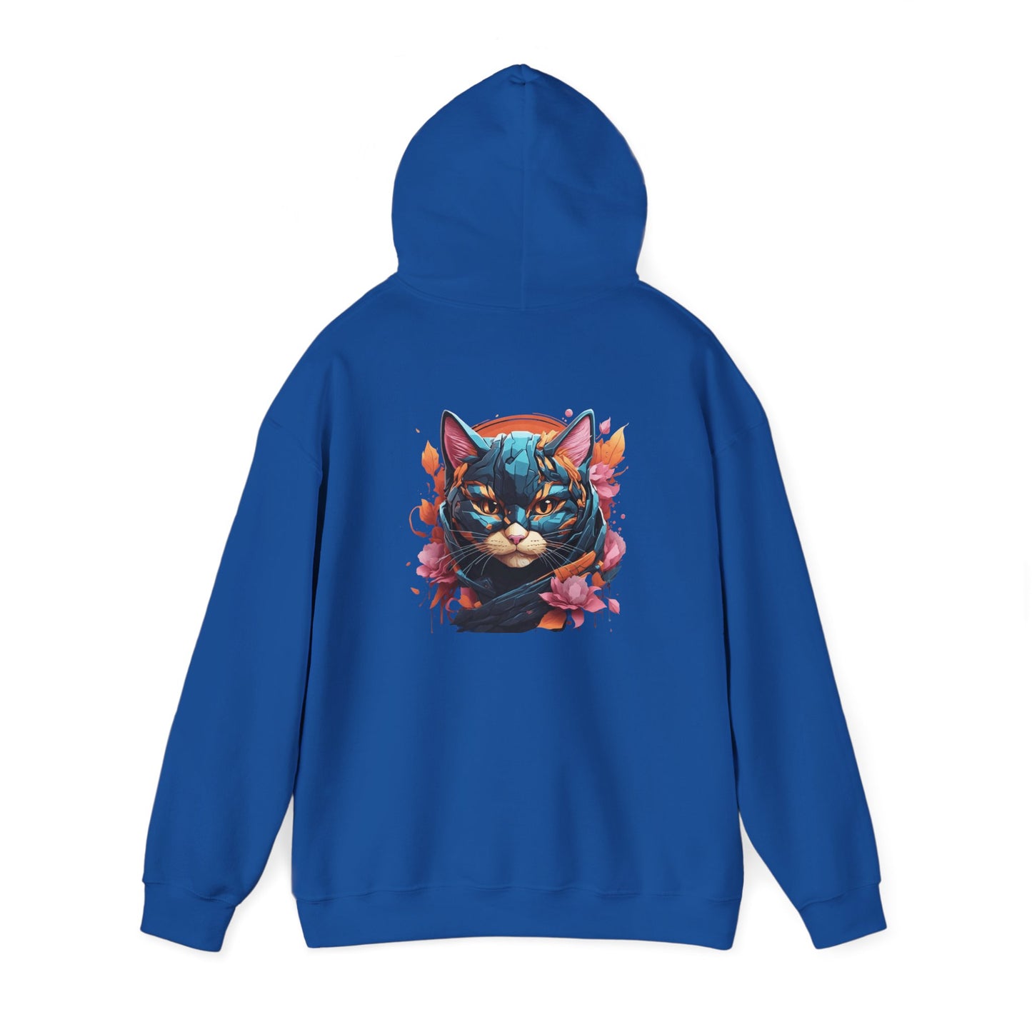 Vibrant Cat Art Hoodie, Cozy Unisex personalized Sweatshirt, Perfect Gift for Cat Lovers, Unique Artwork, Casual Fashion