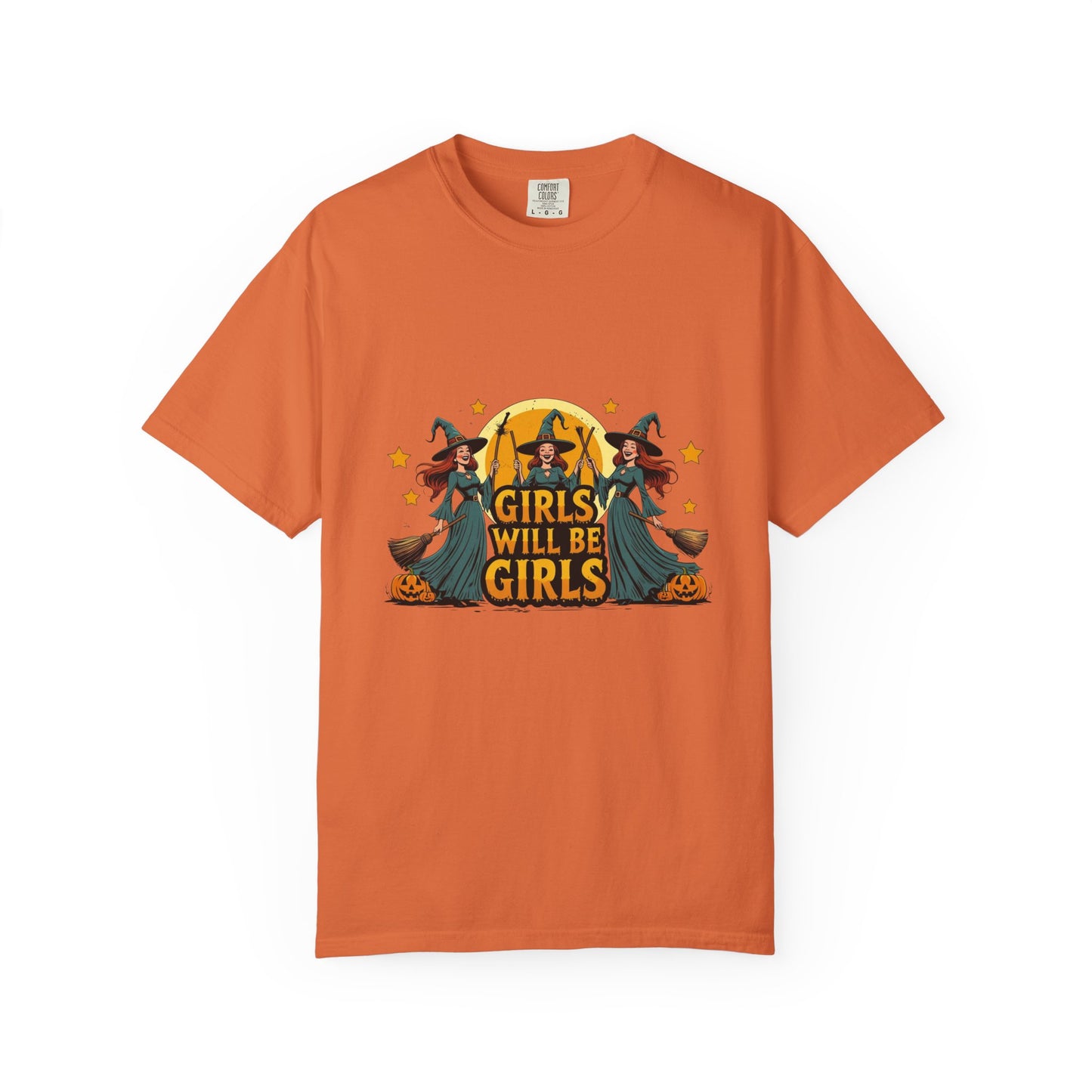 Spooky Witch T-Shirt for Halloween Fun, Girls Will Be Girls Tee, Unisex Halloween Shirt, Fall Fashion, Witch Costume Top