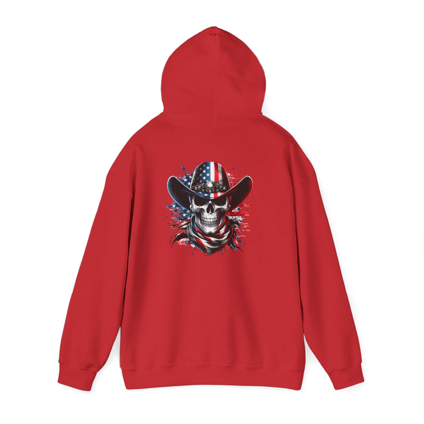 Patriotic Skull Hoodie Skull Sweatshirt, Halloween Sweatshirt