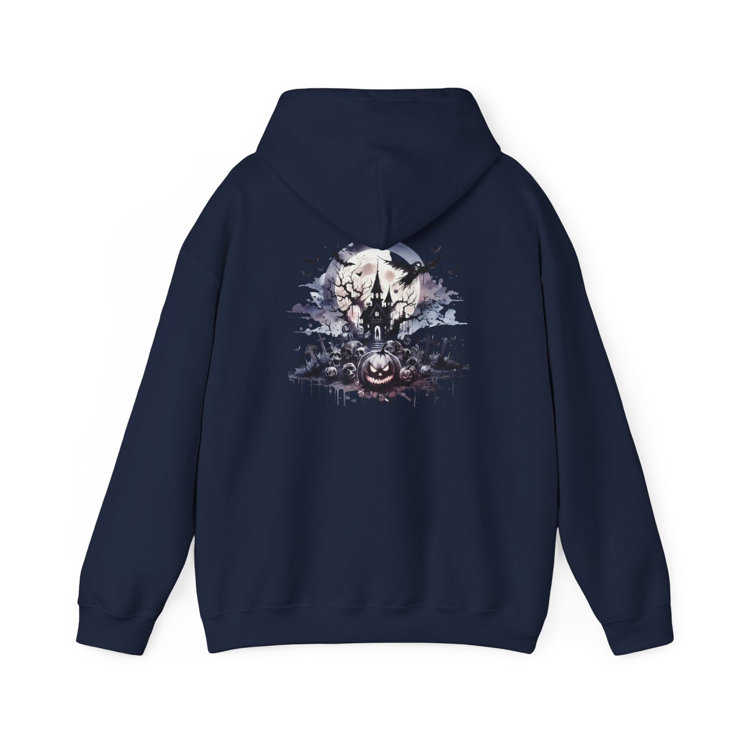 Spooky Halloween Hoodie, personalized Unisex Sweatshirt, Cozy Fall Apparel, Perfect for Trick or Treating, Seasonal Gift, Ghostly Design