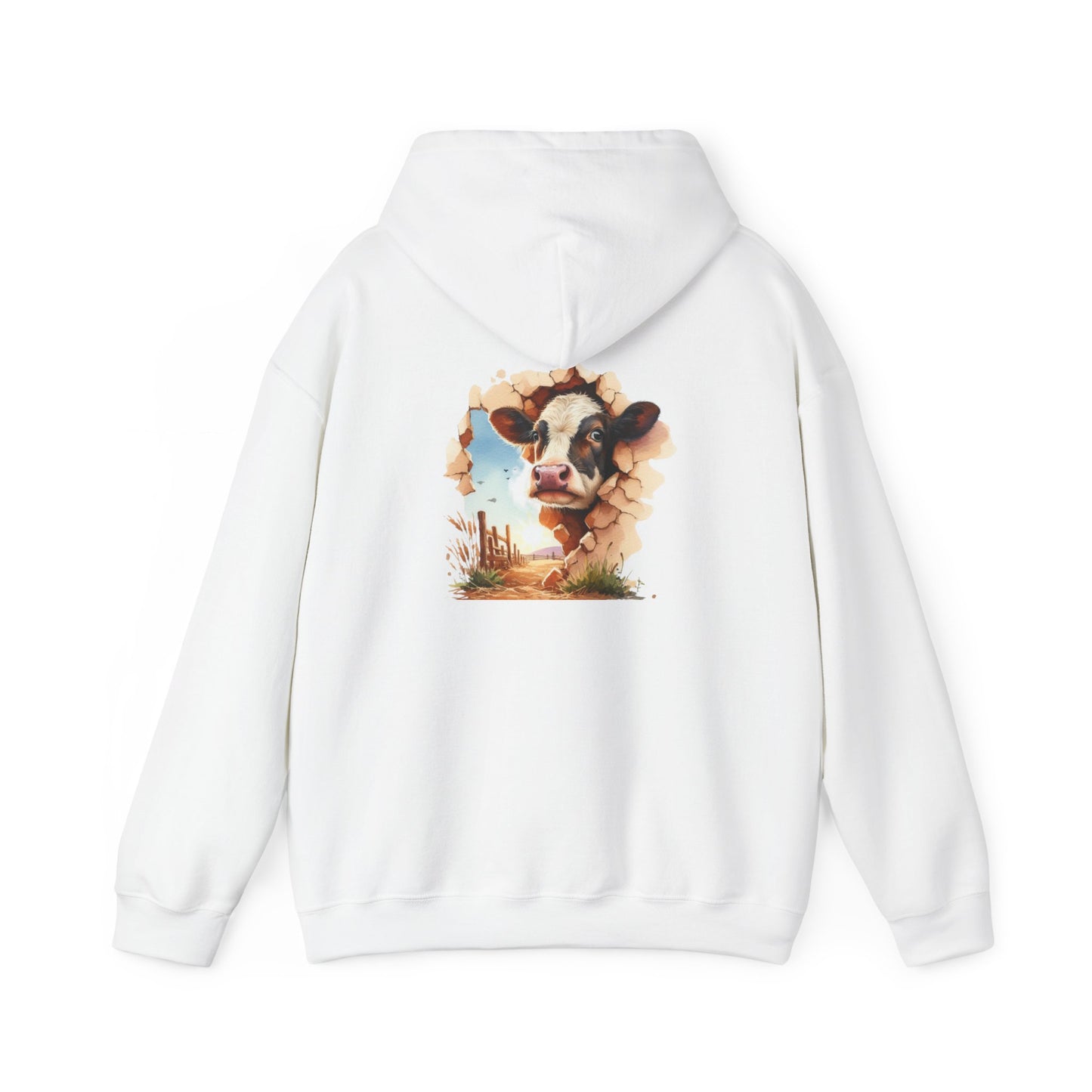 Cow Paradise Unisex Hoodie, personalized Cute Animal Sweatshirt, Farm Lover Gift, Cozy Pullover, Country Style Apparel