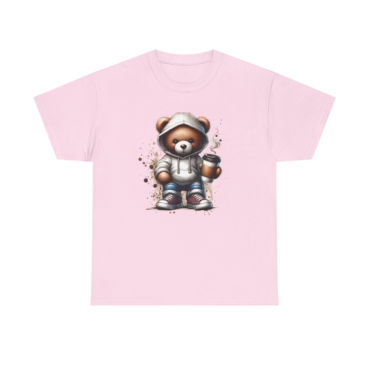 Cute Bear Graphic Tee, Unisex Cotton Shirt, Fun Casual Shirt, Gift for Animal Lovers, Cozy Everyday Wear, Ideal for Birthdays