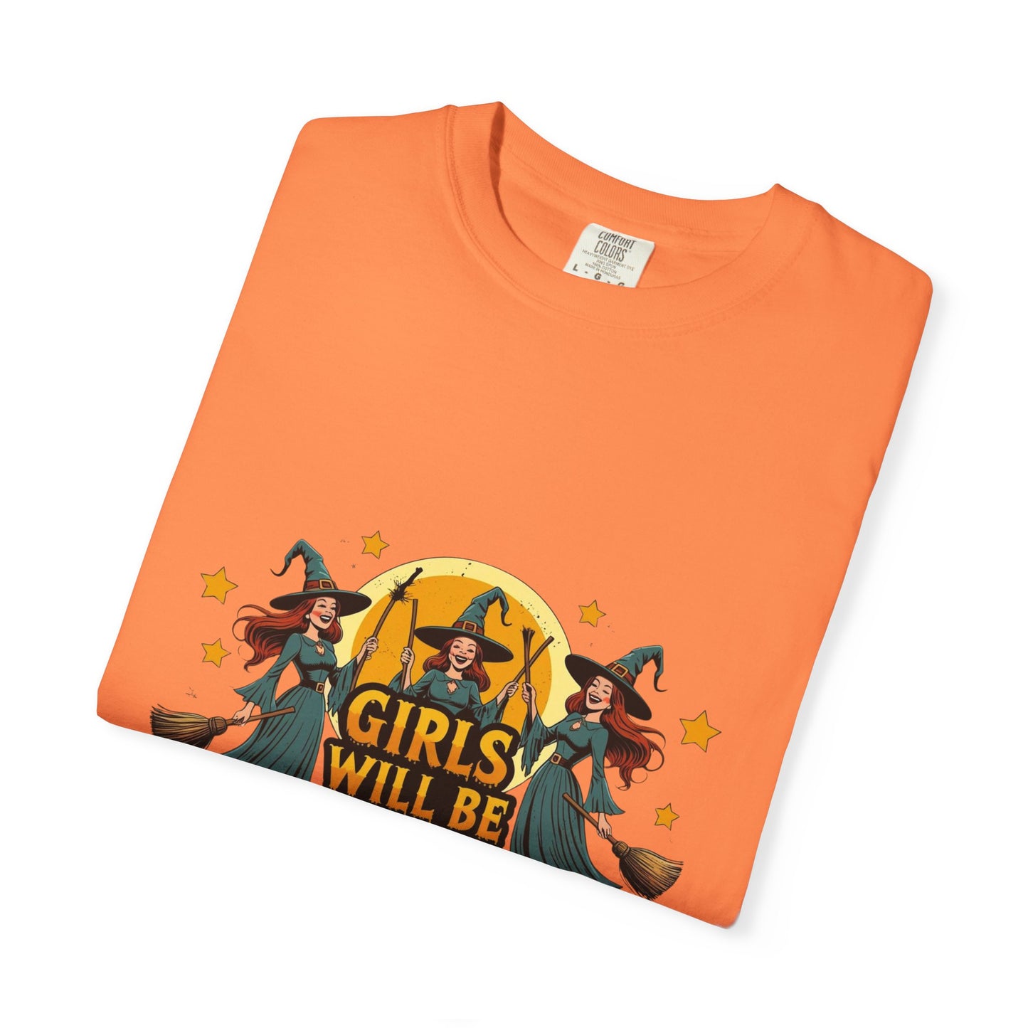 Spooky Witch T-Shirt for Halloween Fun, Girls Will Be Girls Tee, Unisex Halloween Shirt, Fall Fashion, Witch Costume Top