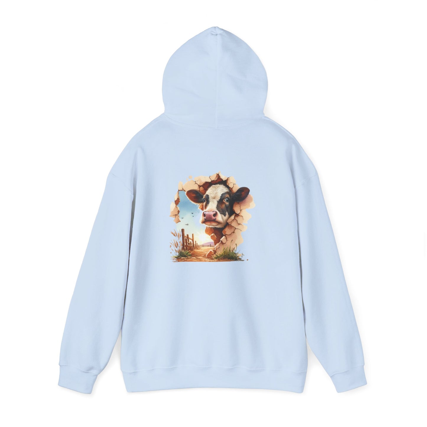 Cow Paradise Unisex Hoodie, personalized Cute Animal Sweatshirt, Farm Lover Gift, Cozy Pullover, Country Style Apparel