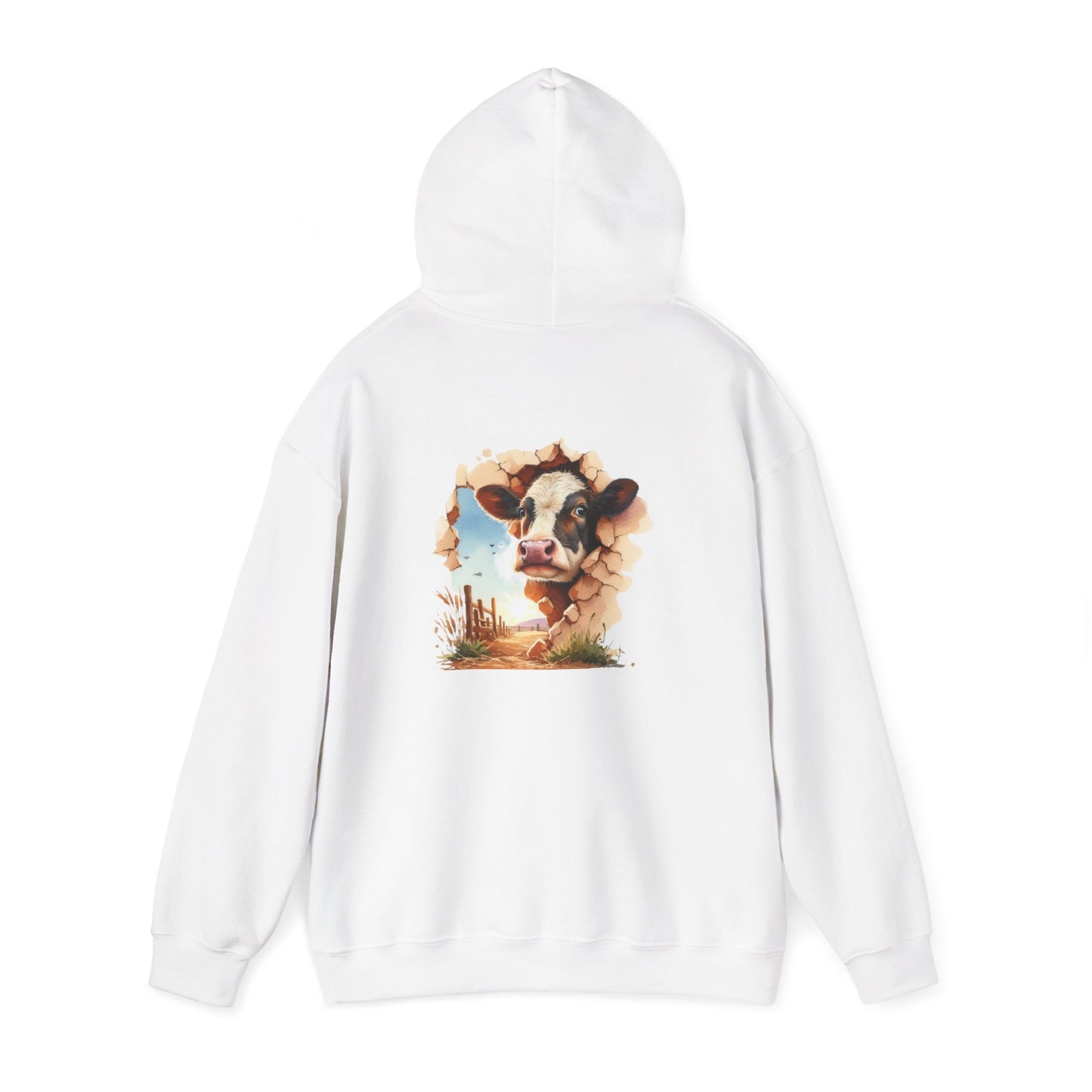 Cow Paradise Unisex Hoodie, personalized Cute Animal Sweatshirt, Farm Lover Gift, Cozy Pullover, Country Style Apparel