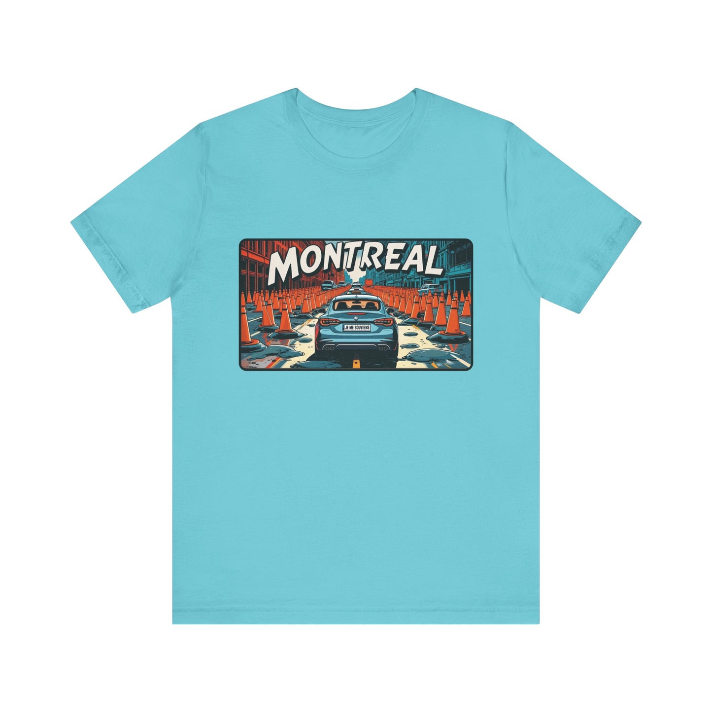 Montreal Graphic Tee - Unisex Jersey T-Shirt for Travelers, City Lovers, Travel Gifts, Streetwear, Montreal Souvenir