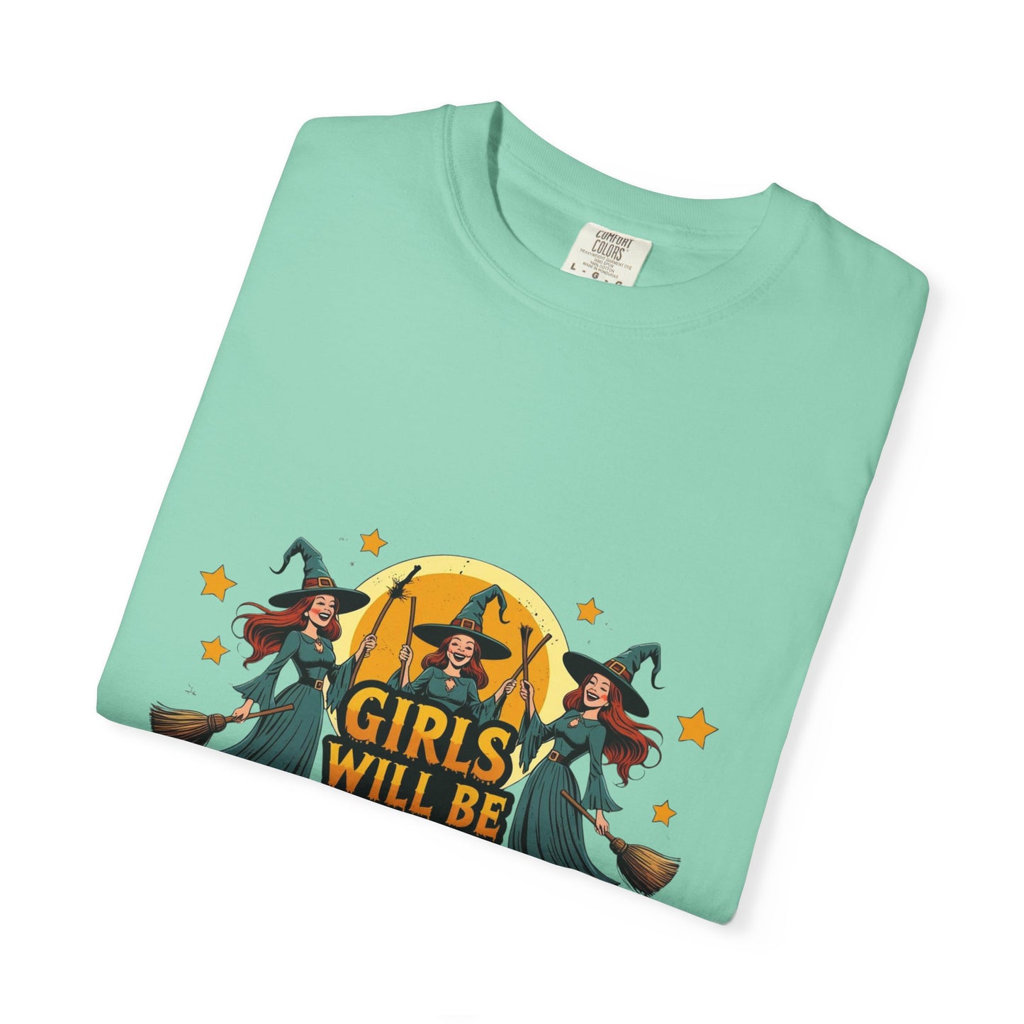 Spooky Witch T-Shirt for Halloween Fun, Girls Will Be Girls Tee, Unisex Halloween Shirt, Fall Fashion, Witch Costume Top