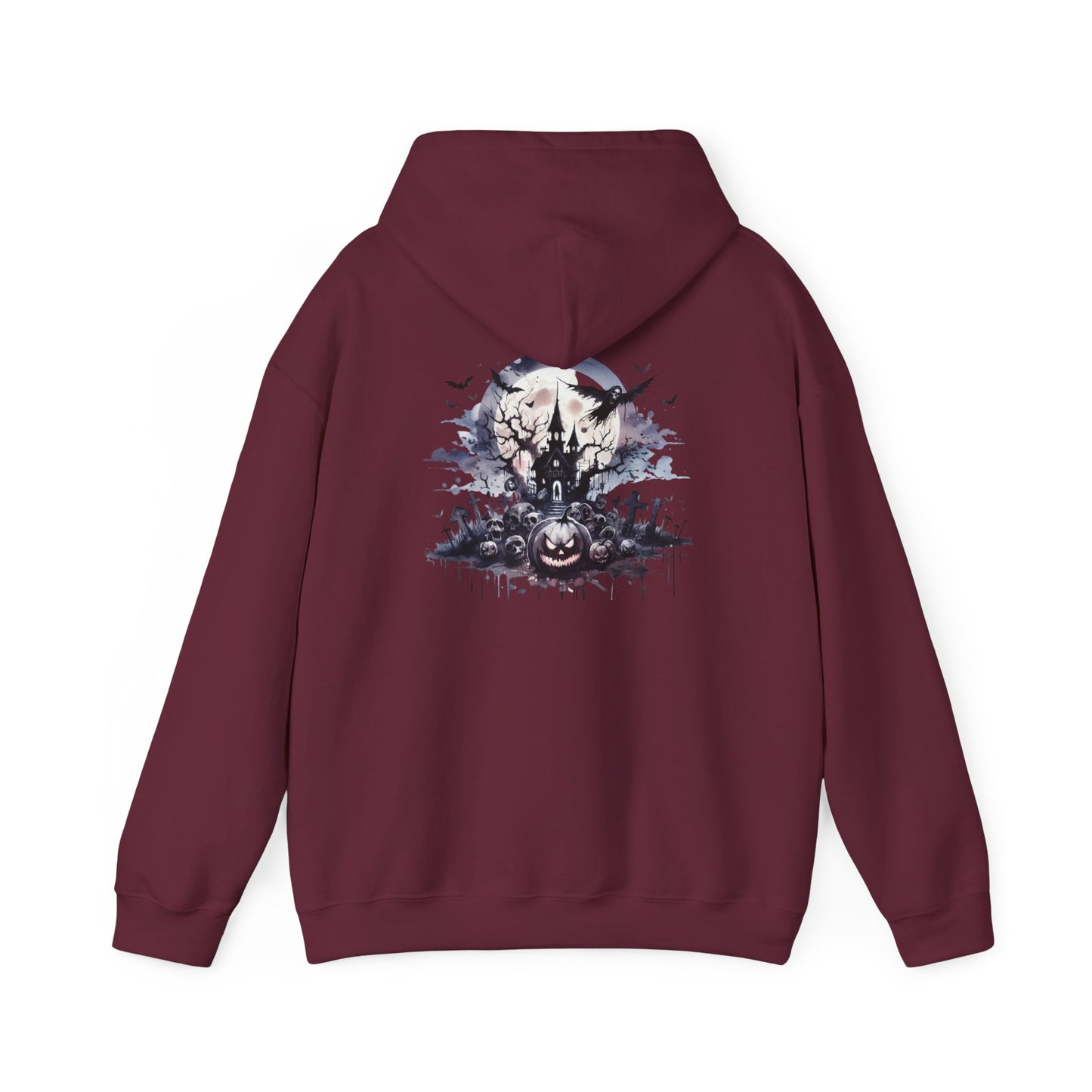 Spooky Halloween Hoodie, personalized Unisex Sweatshirt, Cozy Fall Apparel, Perfect for Trick or Treating, Seasonal Gift, Ghostly Design
