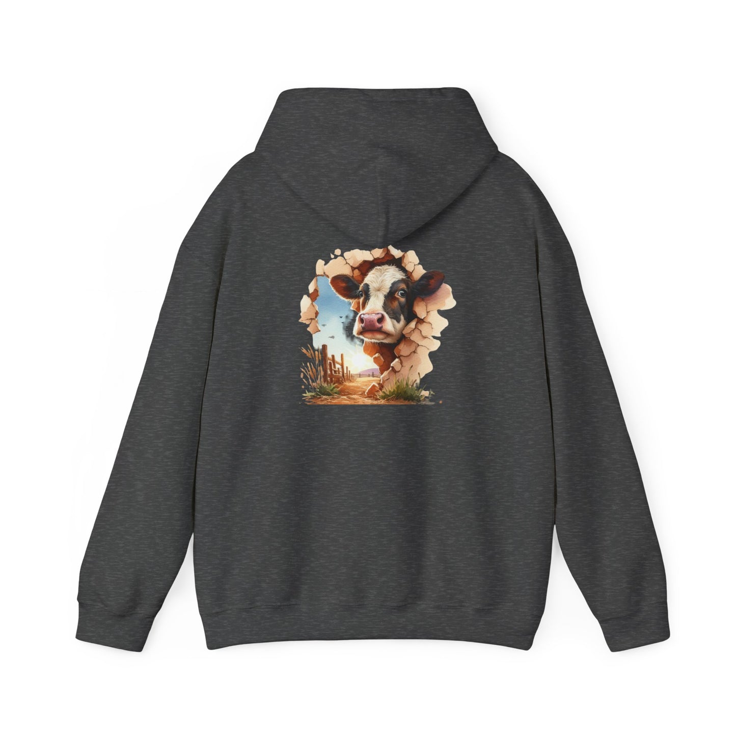 Cow Paradise Unisex Hoodie, personalized Cute Animal Sweatshirt, Farm Lover Gift, Cozy Pullover, Country Style Apparel
