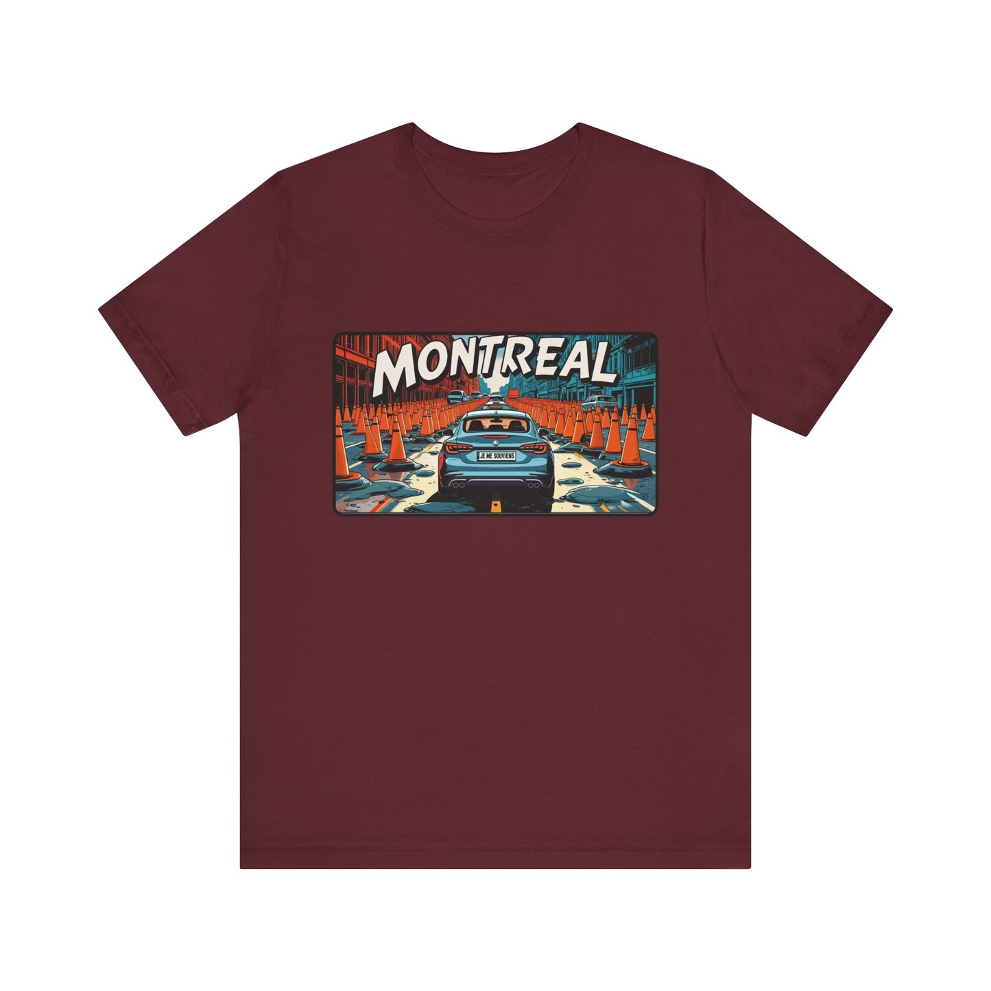 Montreal Graphic Tee - Unisex Jersey T-Shirt for Travelers, City Lovers, Travel Gifts, Streetwear, Montreal Souvenir