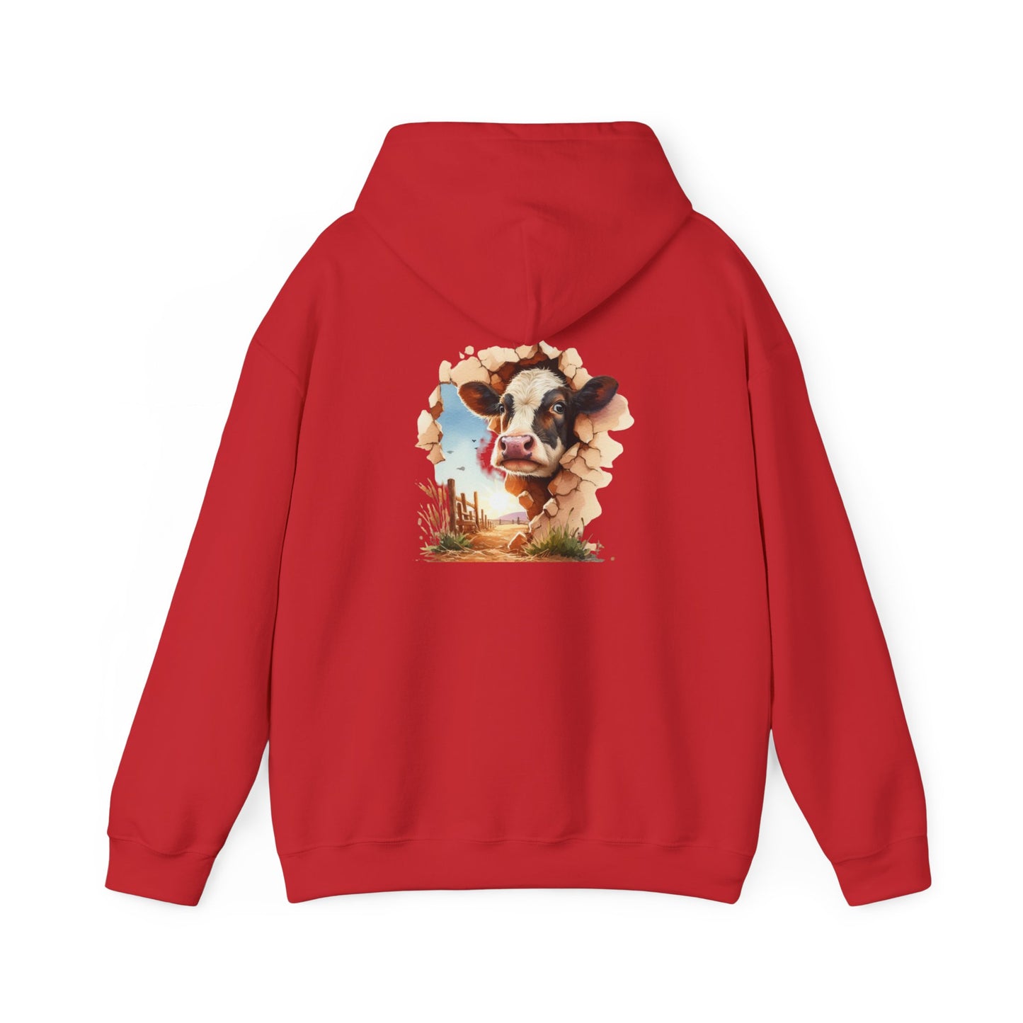Cow Paradise Unisex Hoodie, personalized Cute Animal Sweatshirt, Farm Lover Gift, Cozy Pullover, Country Style Apparel