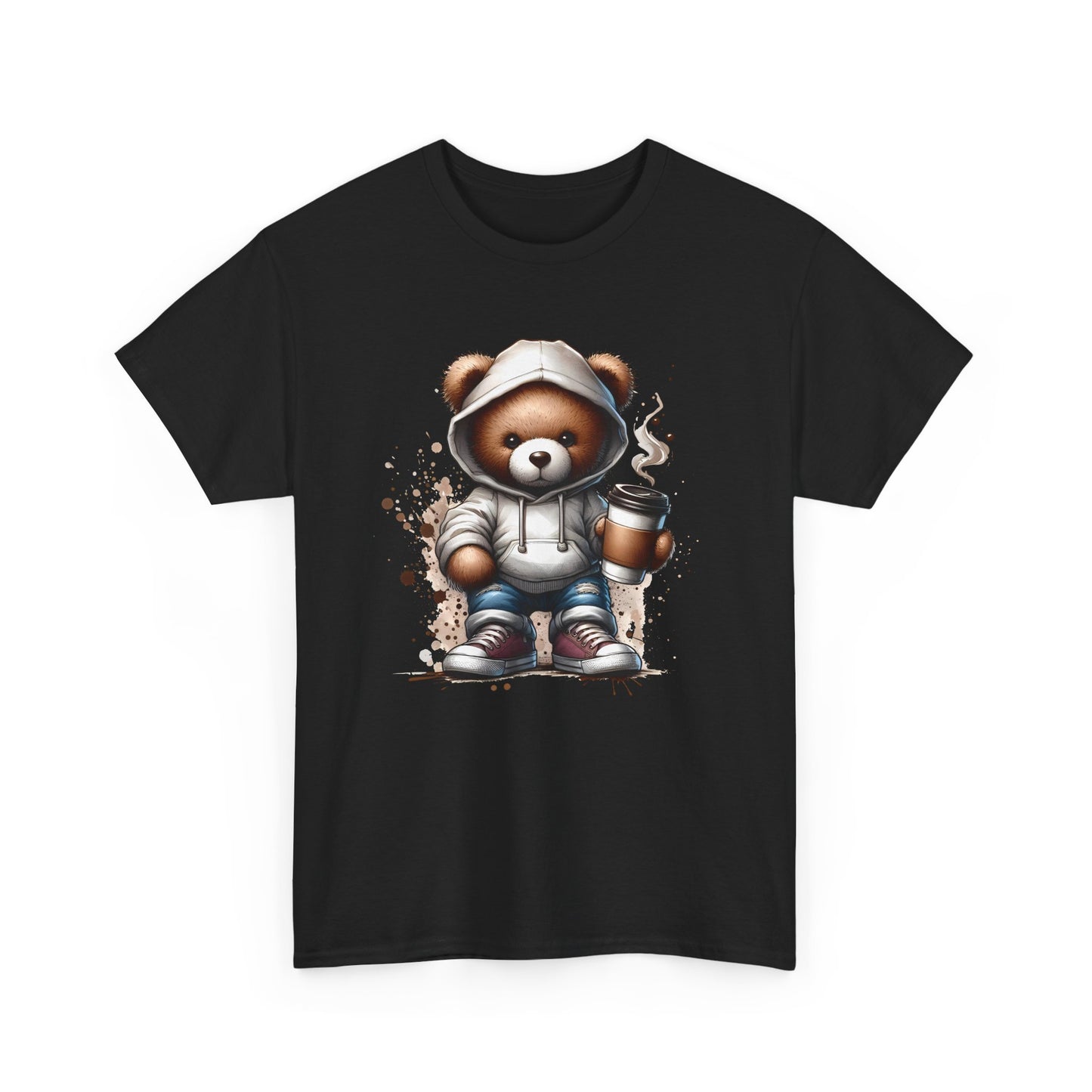 Cute Bear Graphic Tee, Unisex Cotton Shirt, Fun Casual Shirt, Gift for Animal Lovers, Cozy Everyday Wear, Ideal for Birthdays