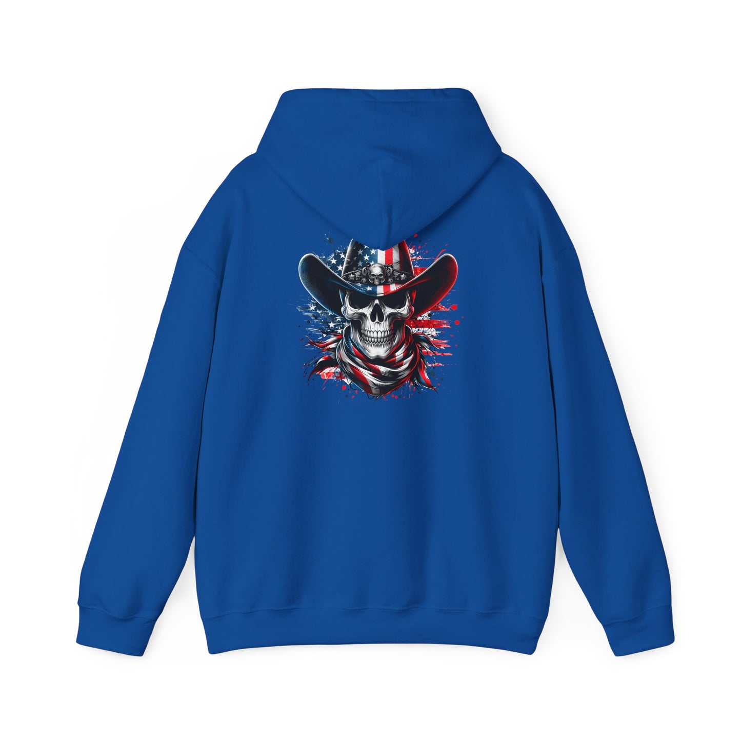 Patriotic Skull Hoodie Skull Sweatshirt, Halloween Sweatshirt
