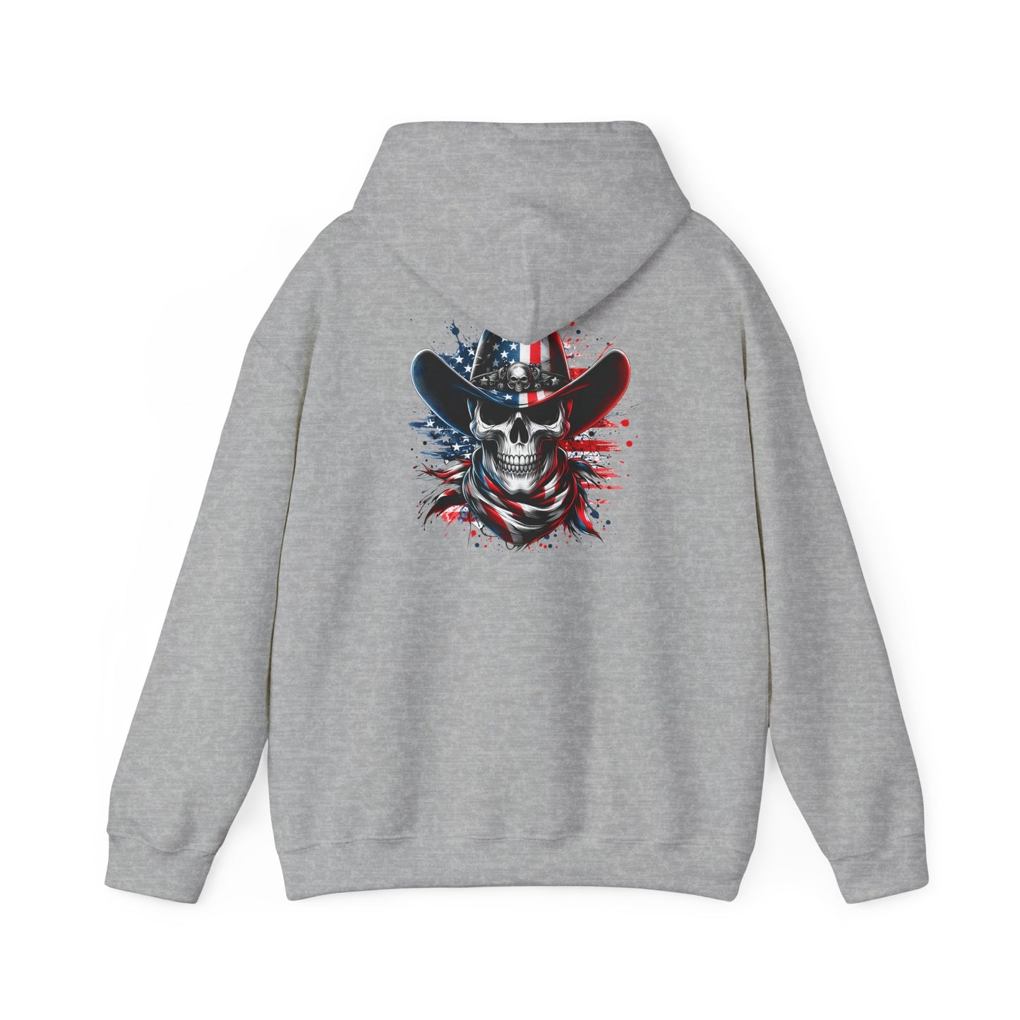 Patriotic Skull Hoodie Skull Sweatshirt, Halloween Sweatshirt