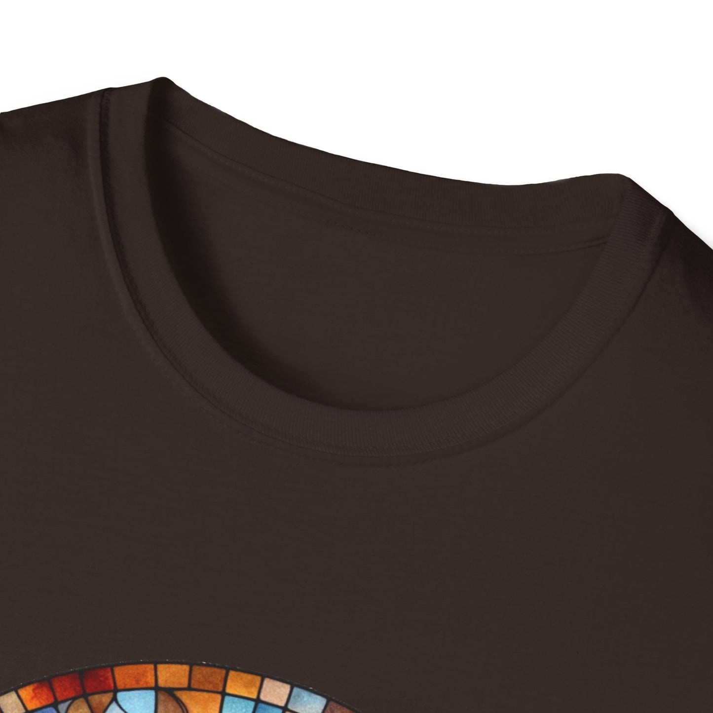 Stained Glass Portrait T-Shirt, Unisex Tee, Artistic Tee, Boho Fashion, Unique Gift, Self-Love Art