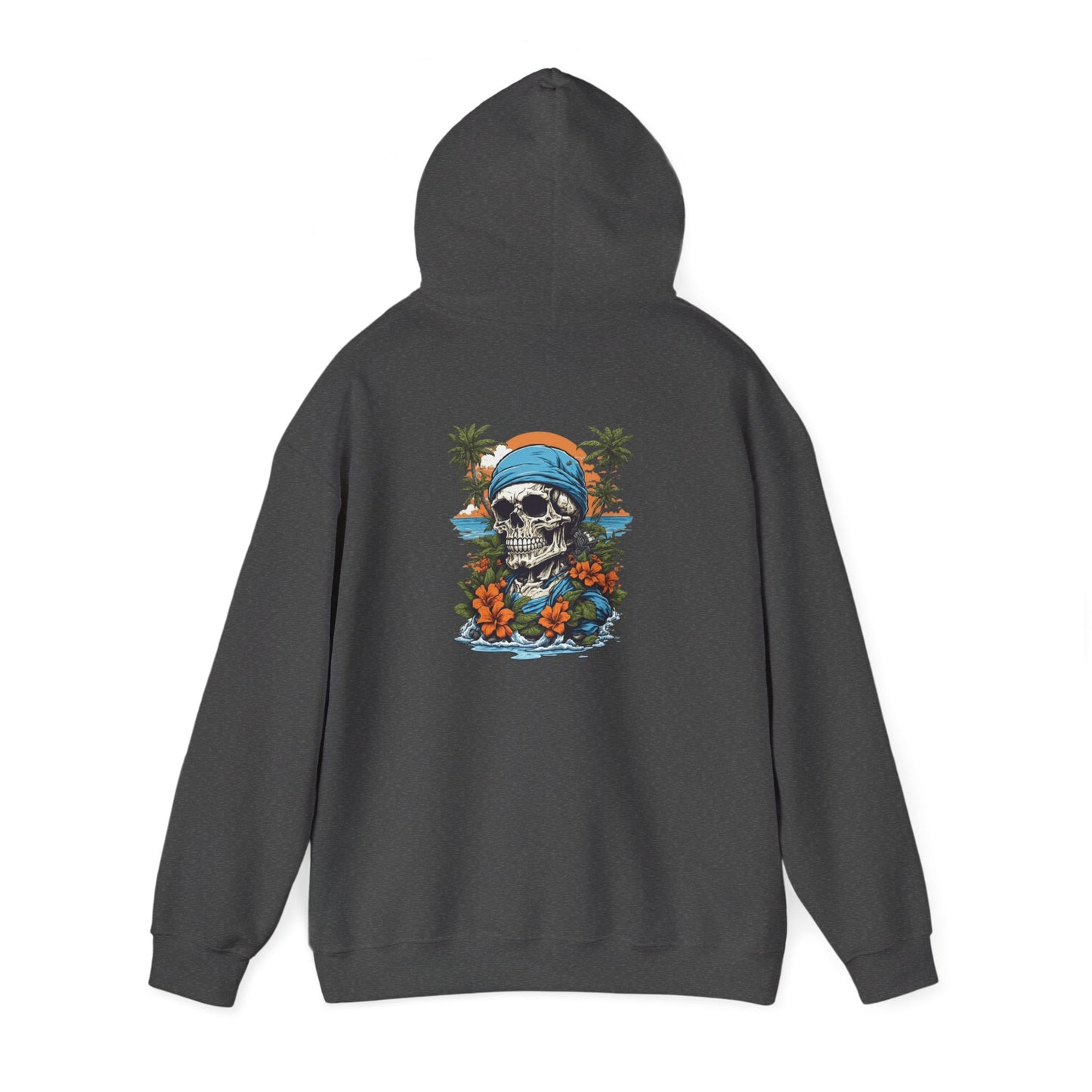 Tropical Skull Hoodie Beach Vibes, Summer Fashion