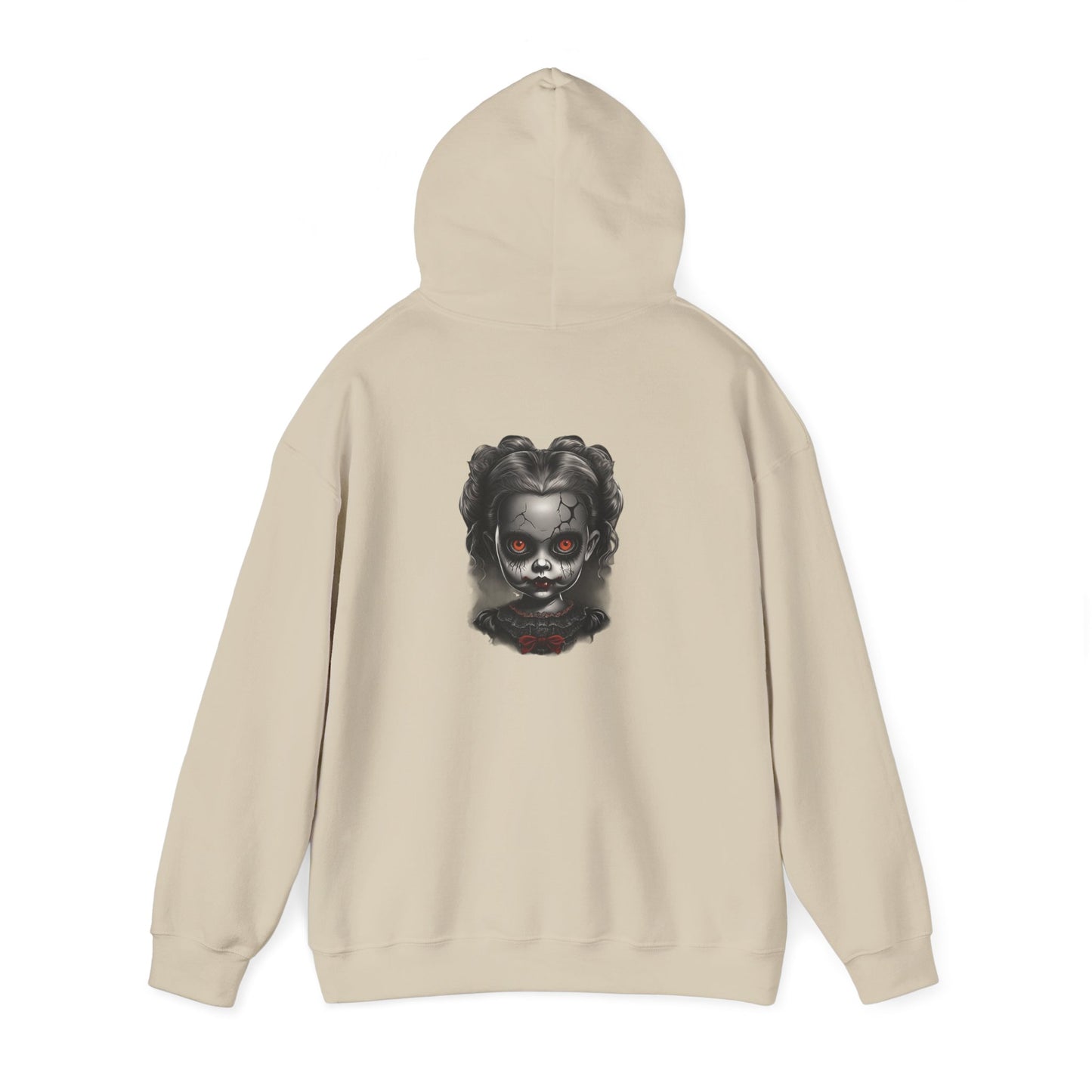 Spooky Horror personalized Unisex Hooded Sweatshirt, Graphic Hoodie, Halloween Apparel, Dark Fantasy, Unique Gift for Horror Lovers