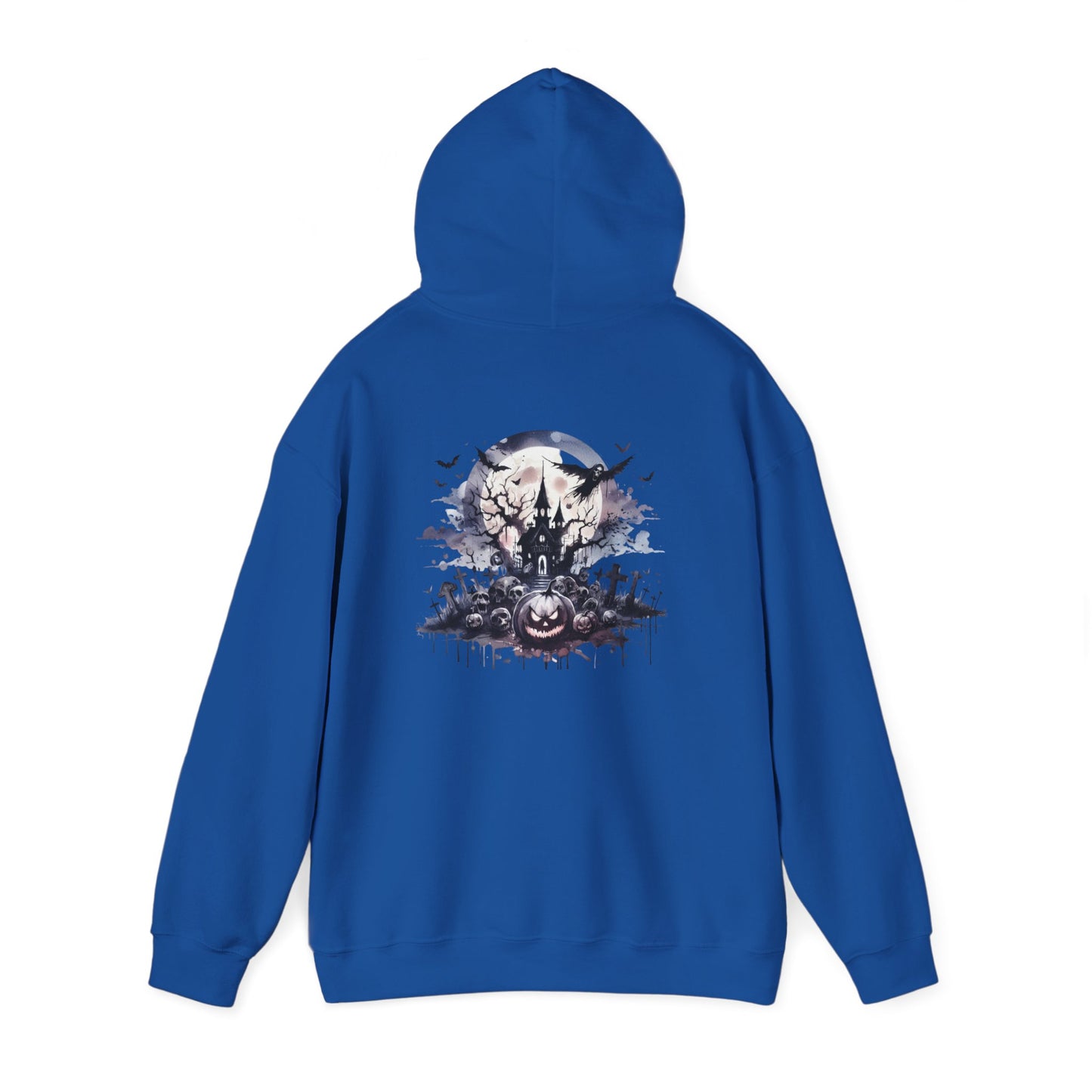 Spooky Halloween Hoodie, personalized Unisex Sweatshirt, Cozy Fall Apparel, Perfect for Trick or Treating, Seasonal Gift, Ghostly Design