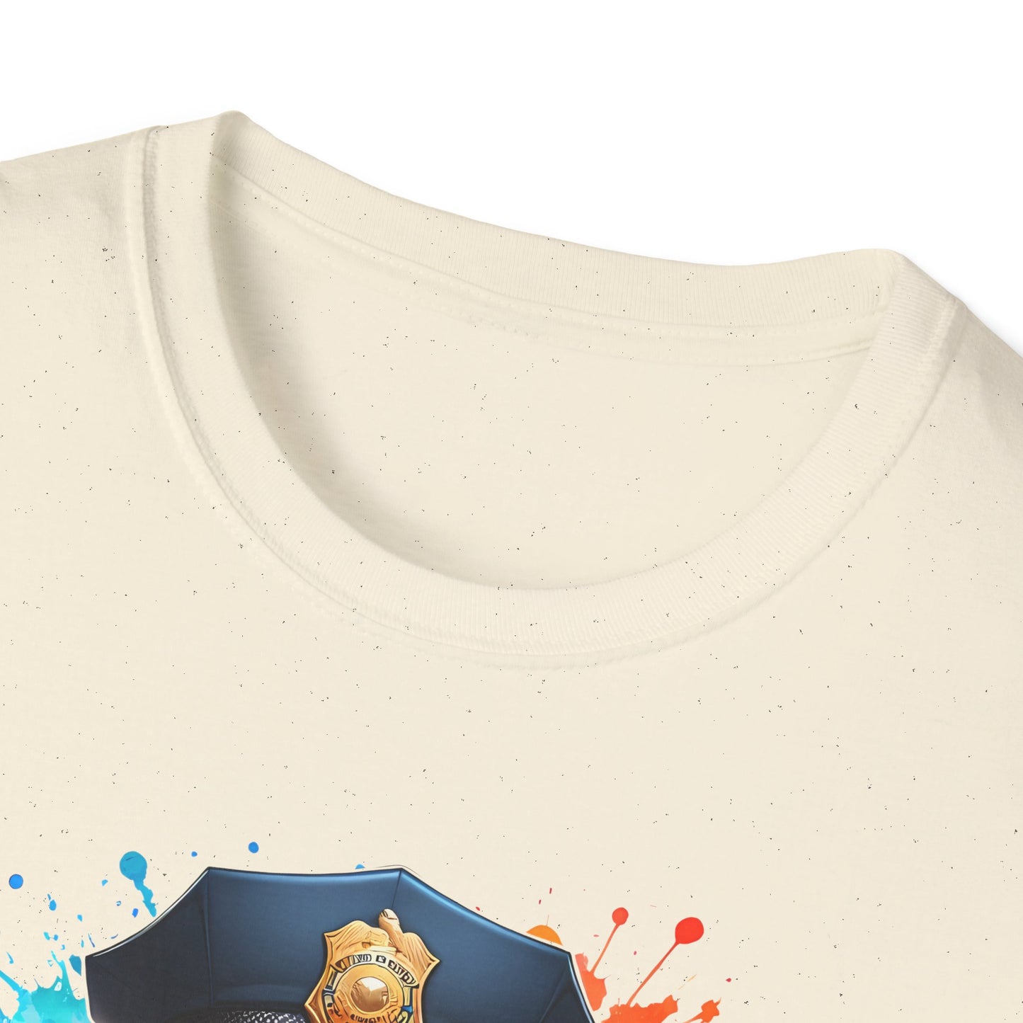 Police Bear Graphic T-Shirt, Cute animal tee, Unisex casual wear, Gift for animal lovers, Fun shirt for kids and adults