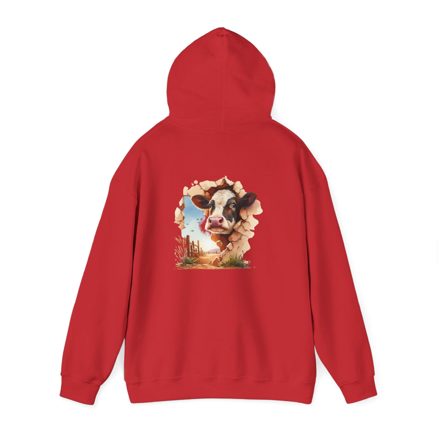 Cow Paradise Unisex Hoodie, personalized Cute Animal Sweatshirt, Farm Lover Gift, Cozy Pullover, Country Style Apparel