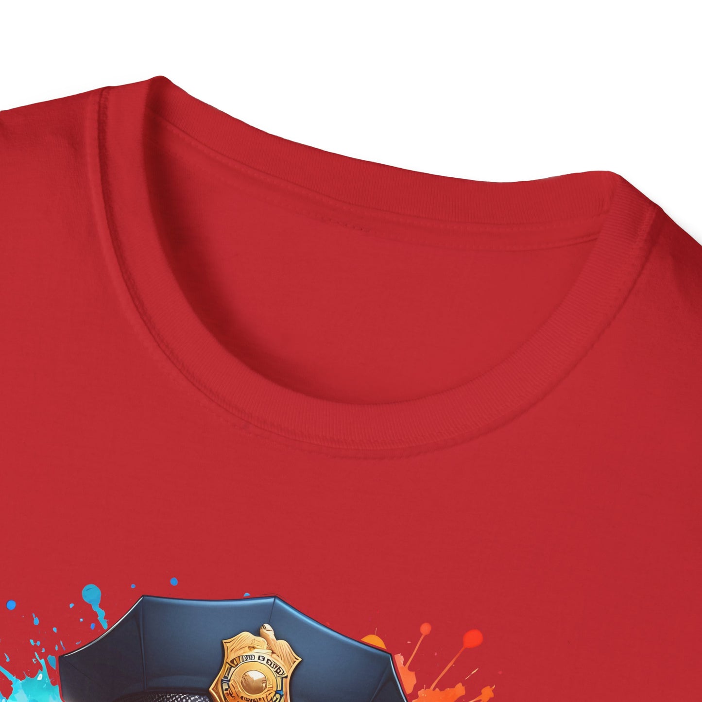 Police Bear Graphic T-Shirt, Cute animal tee, Unisex casual wear, Gift for animal lovers, Fun shirt for kids and adults