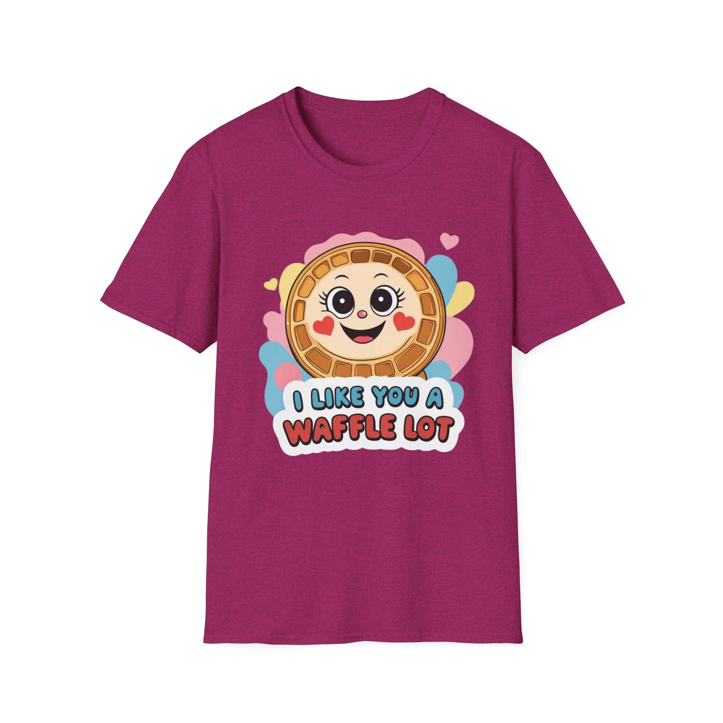 I Like You A Waffle Lot Funny Unisex T-Shirt – Cute Breakfast Pun Tee for Waffle Lovers