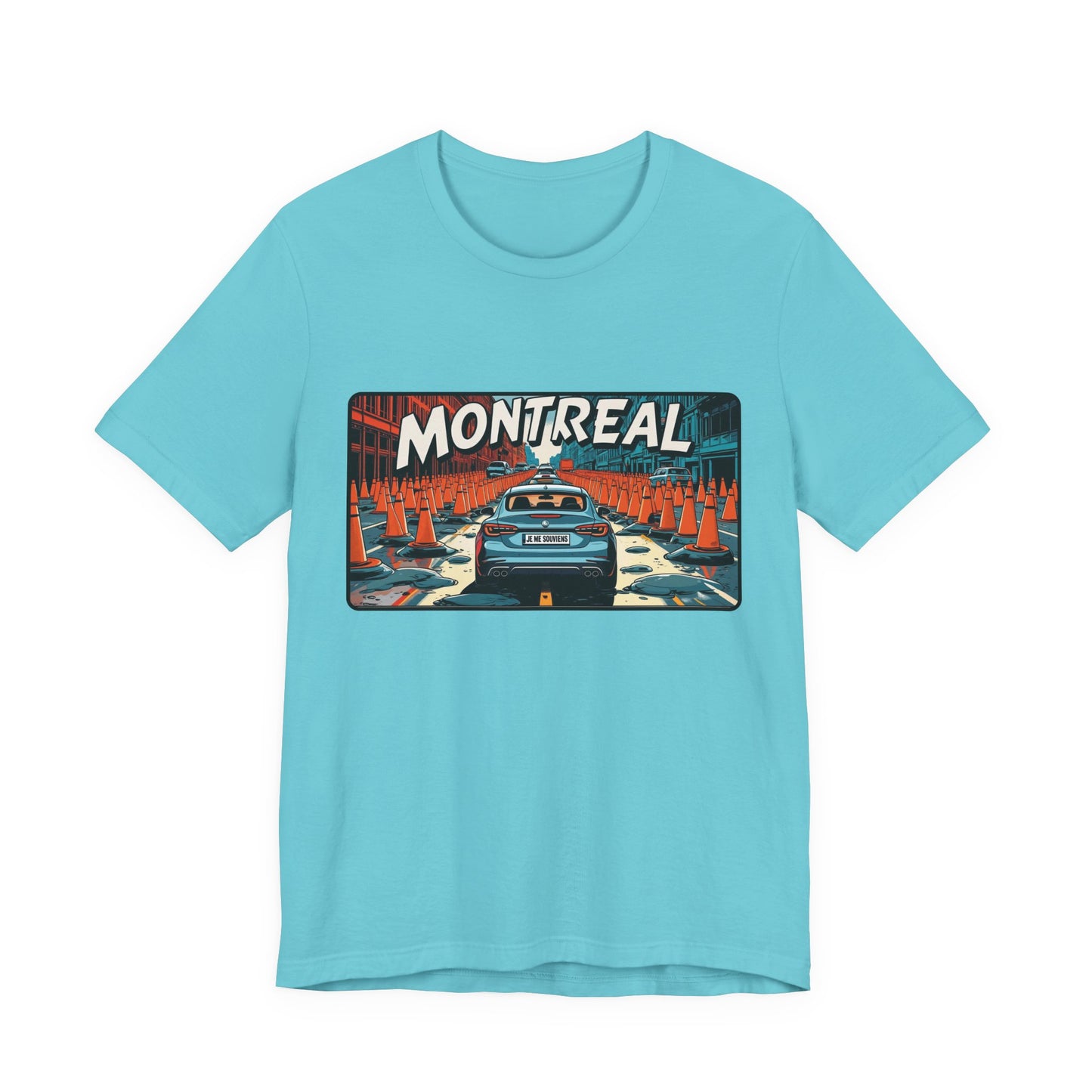 Montreal Graphic Tee - Unisex Jersey T-Shirt for Travelers, City Lovers, Travel Gifts, Streetwear, Montreal Souvenir