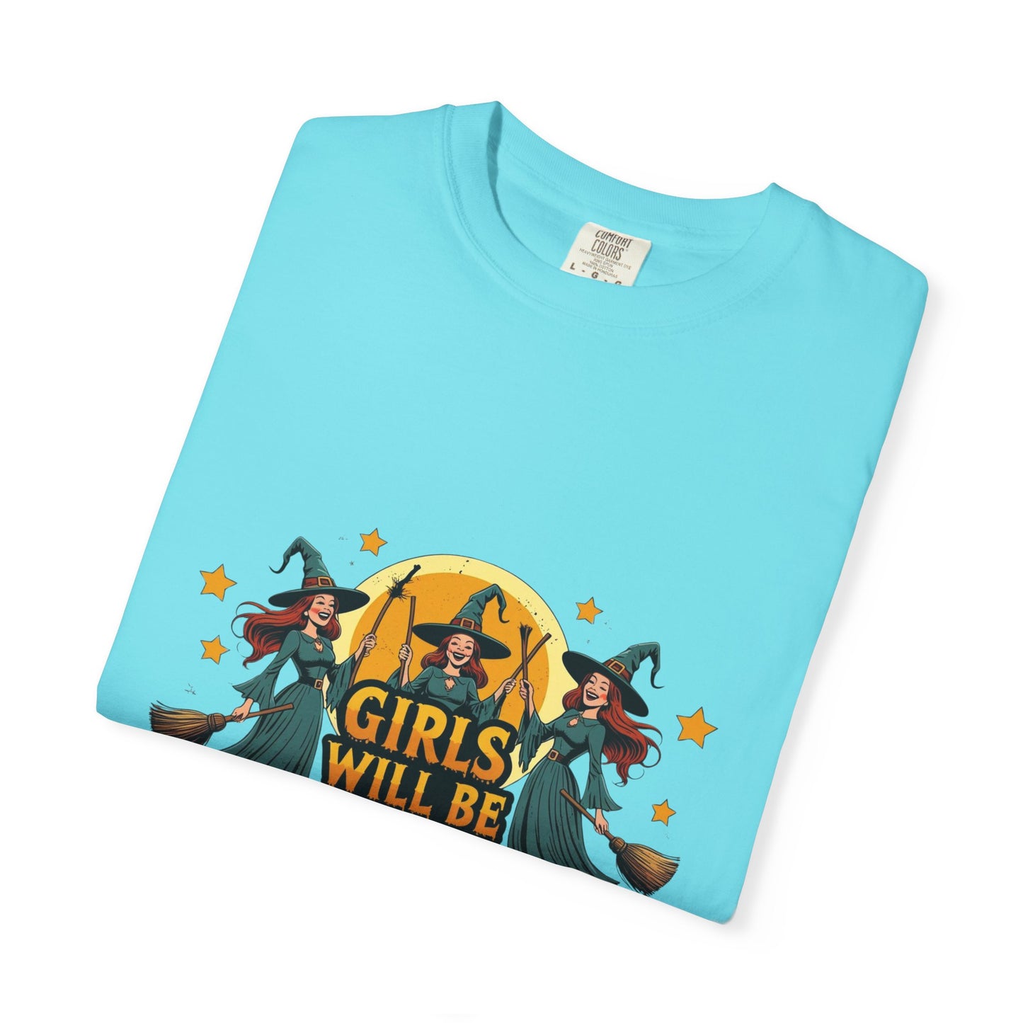 Spooky Witch T-Shirt for Halloween Fun, Girls Will Be Girls Tee, Unisex Halloween Shirt, Fall Fashion, Witch Costume Top