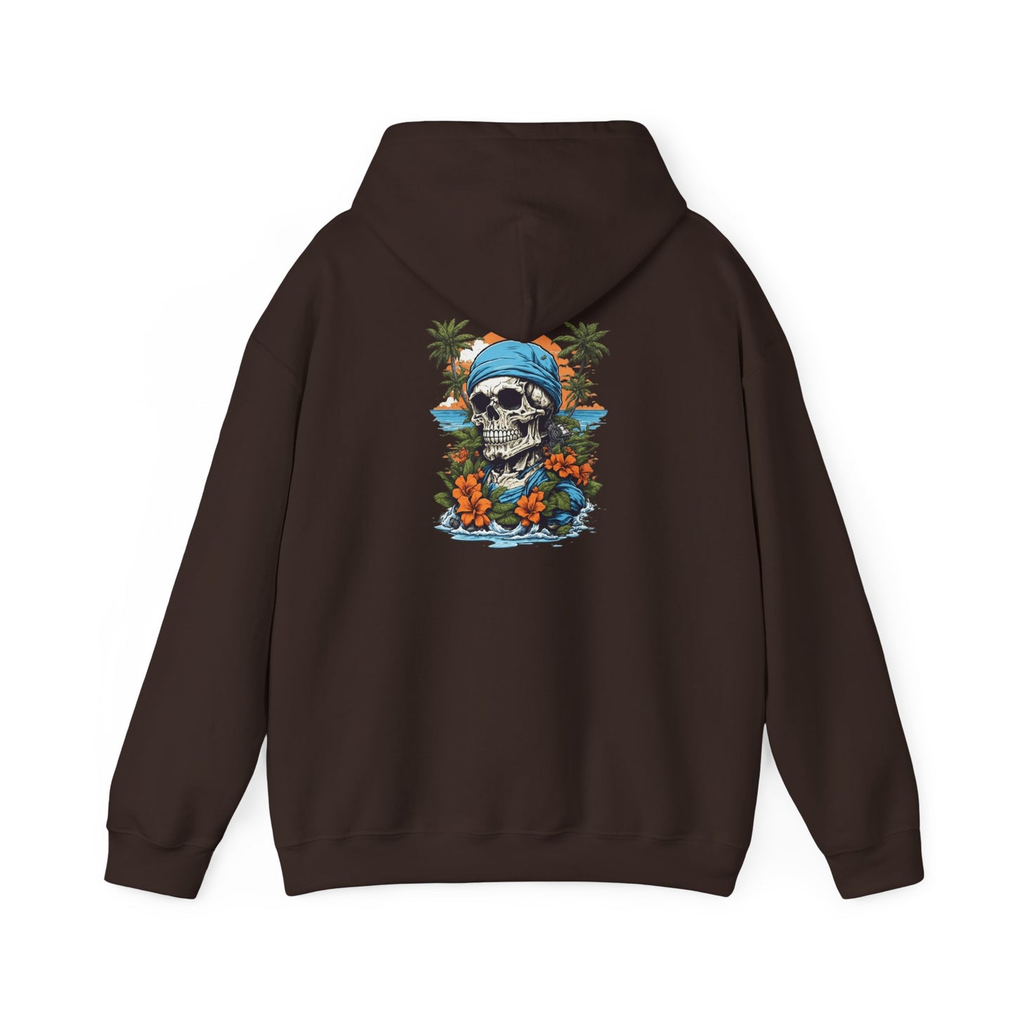 Tropical Skull Hoodie Beach Vibes, Summer Fashion