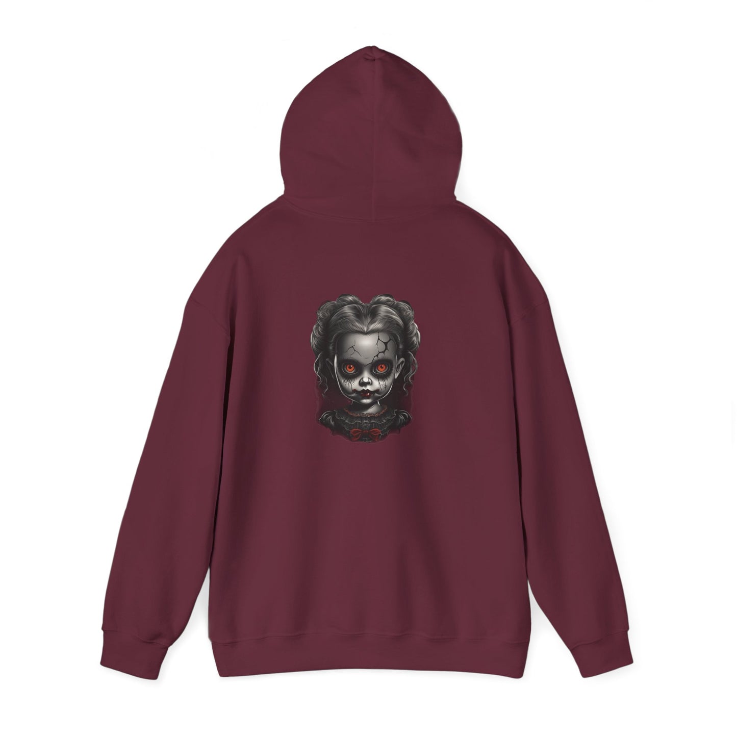 Spooky Horror personalized Unisex Hooded Sweatshirt, Graphic Hoodie, Halloween Apparel, Dark Fantasy, Unique Gift for Horror Lovers