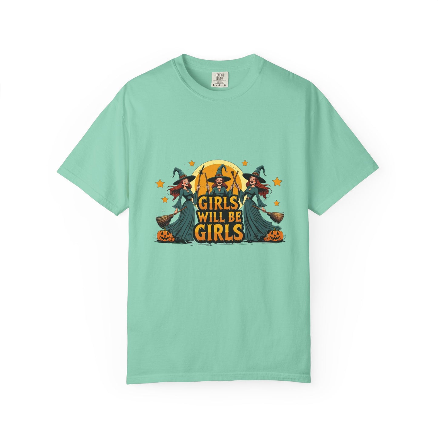 Spooky Witch T-Shirt for Halloween Fun, Girls Will Be Girls Tee, Unisex Halloween Shirt, Fall Fashion, Witch Costume Top