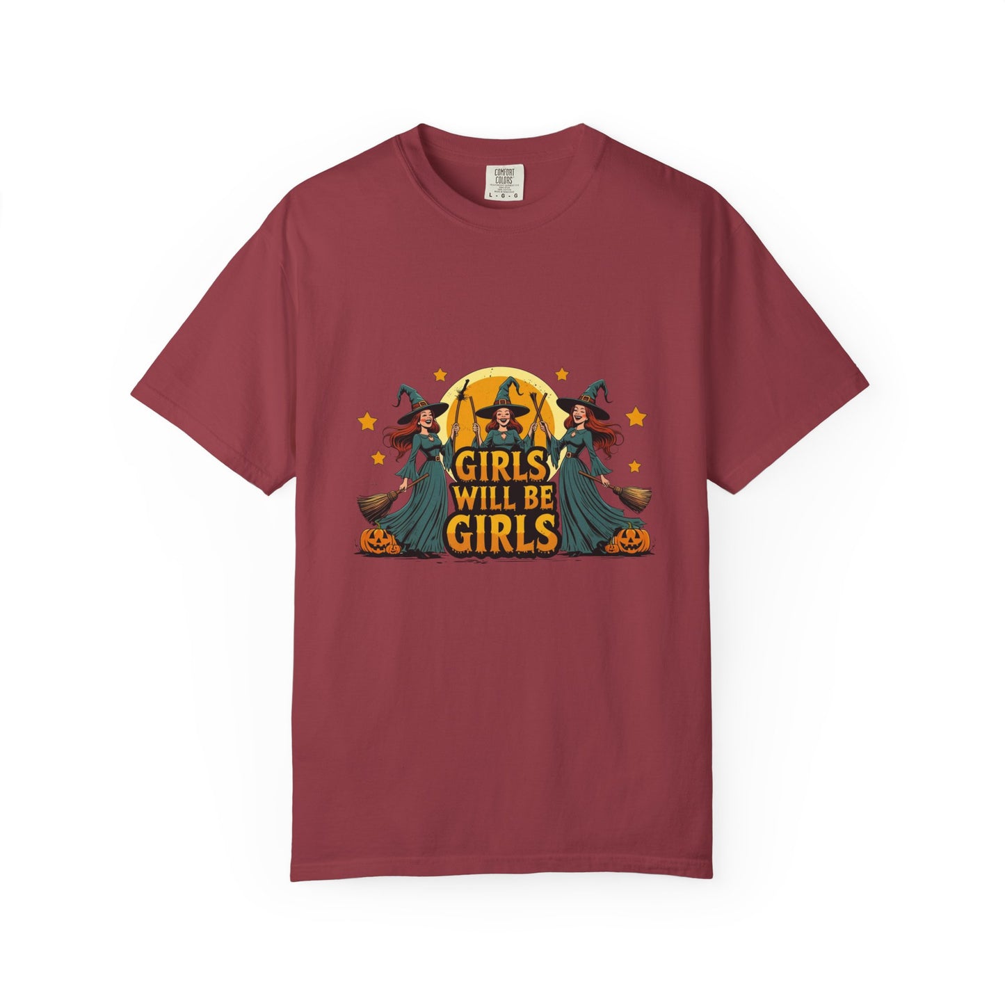 Spooky Witch T-Shirt for Halloween Fun, Girls Will Be Girls Tee, Unisex Halloween Shirt, Fall Fashion, Witch Costume Top