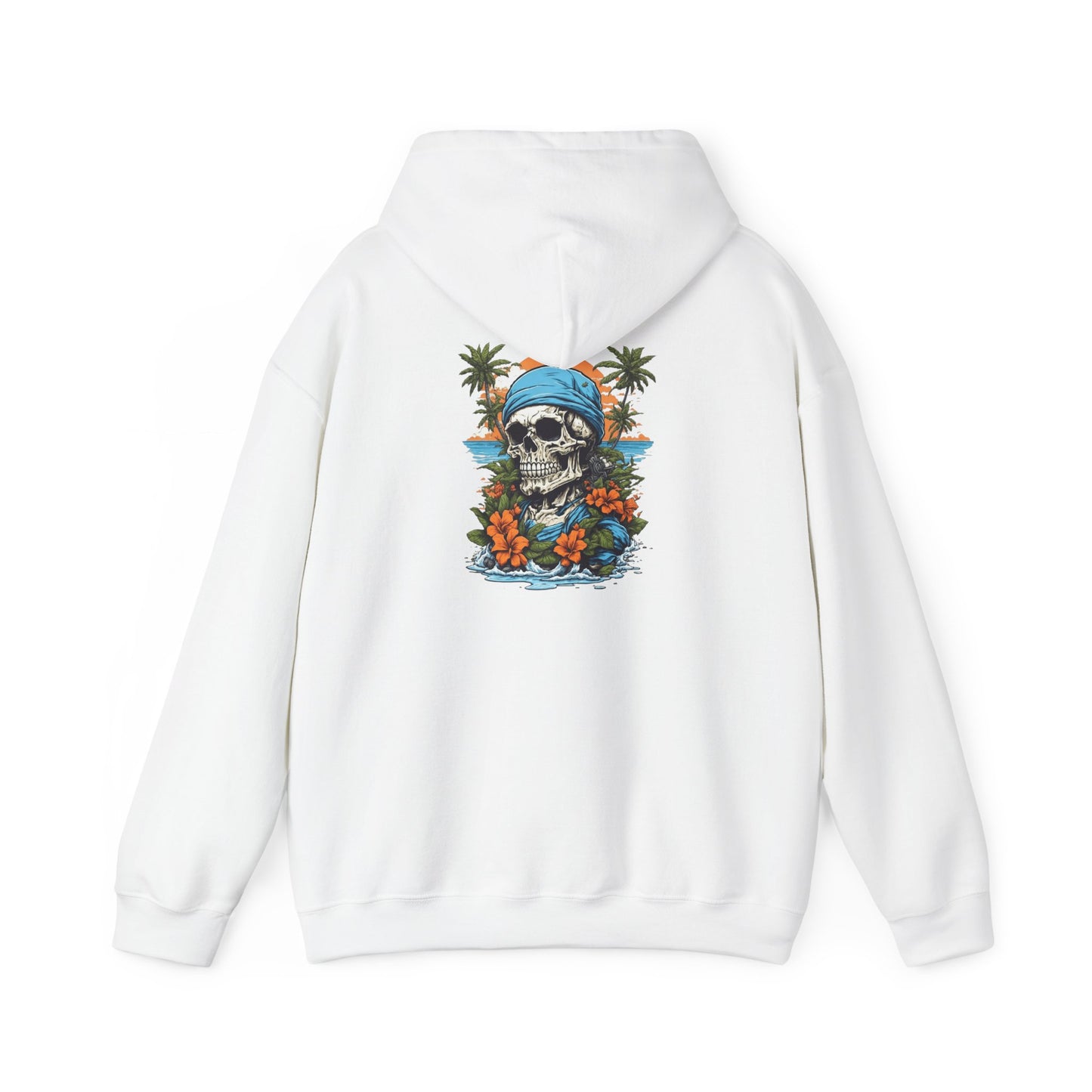 Tropical Skull Hoodie Beach Vibes, Summer Fashion