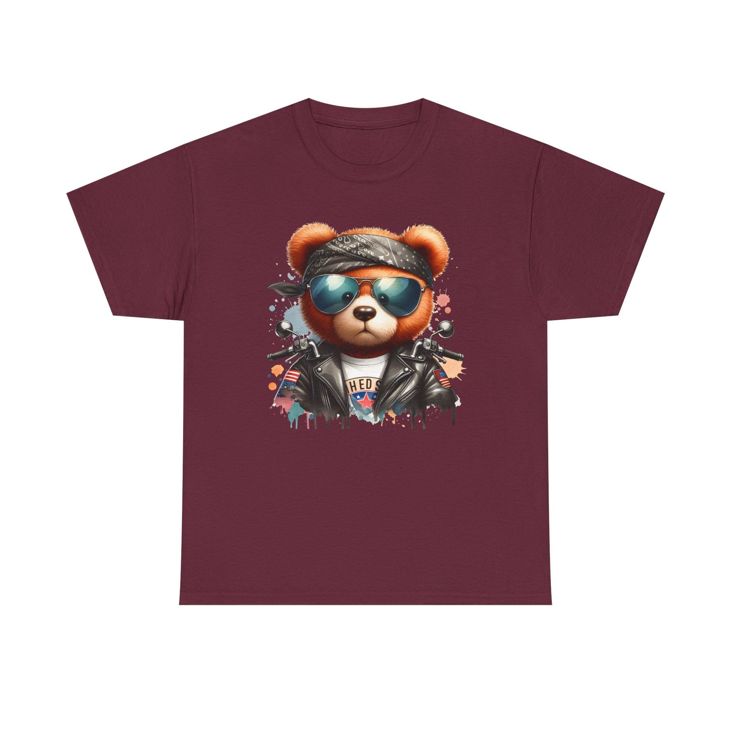 Cool Teddy Graphic Tee | Unisex Heavy Cotton Tee | Trendy, Casual Wear, Gift for Friends, Music Festivals, Summer Vibes