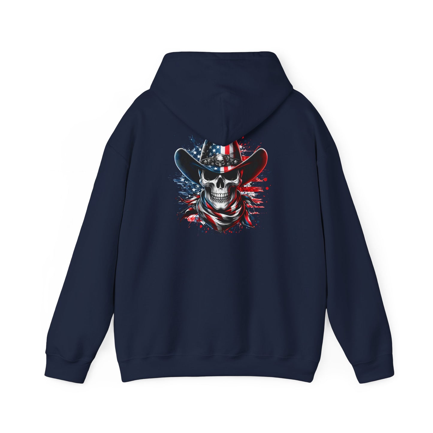 Patriotic Skull Hoodie Skull Sweatshirt, Halloween Sweatshirt