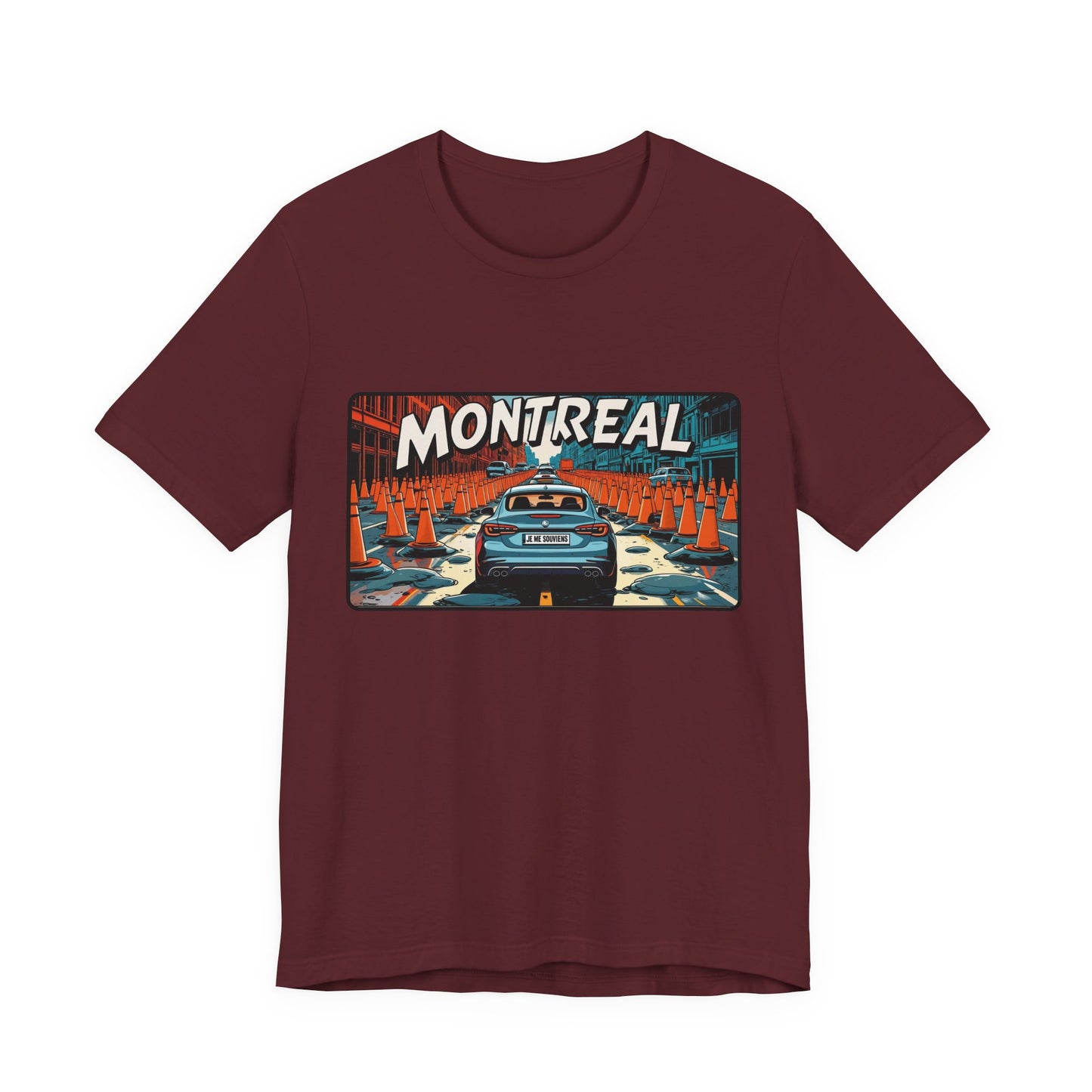 Montreal Graphic Tee - Unisex Jersey T-Shirt for Travelers, City Lovers, Travel Gifts, Streetwear, Montreal Souvenir