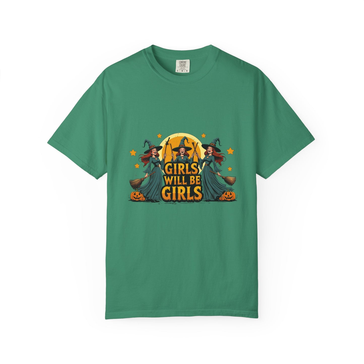 Spooky Witch T-Shirt for Halloween Fun, Girls Will Be Girls Tee, Unisex Halloween Shirt, Fall Fashion, Witch Costume Top
