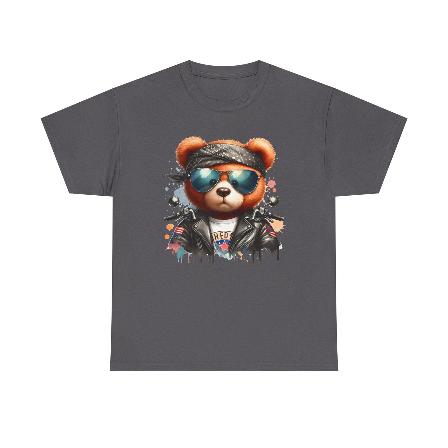 Cool Teddy Graphic Tee | Unisex Heavy Cotton Tee | Trendy, Casual Wear, Gift for Friends, Music Festivals, Summer Vibes