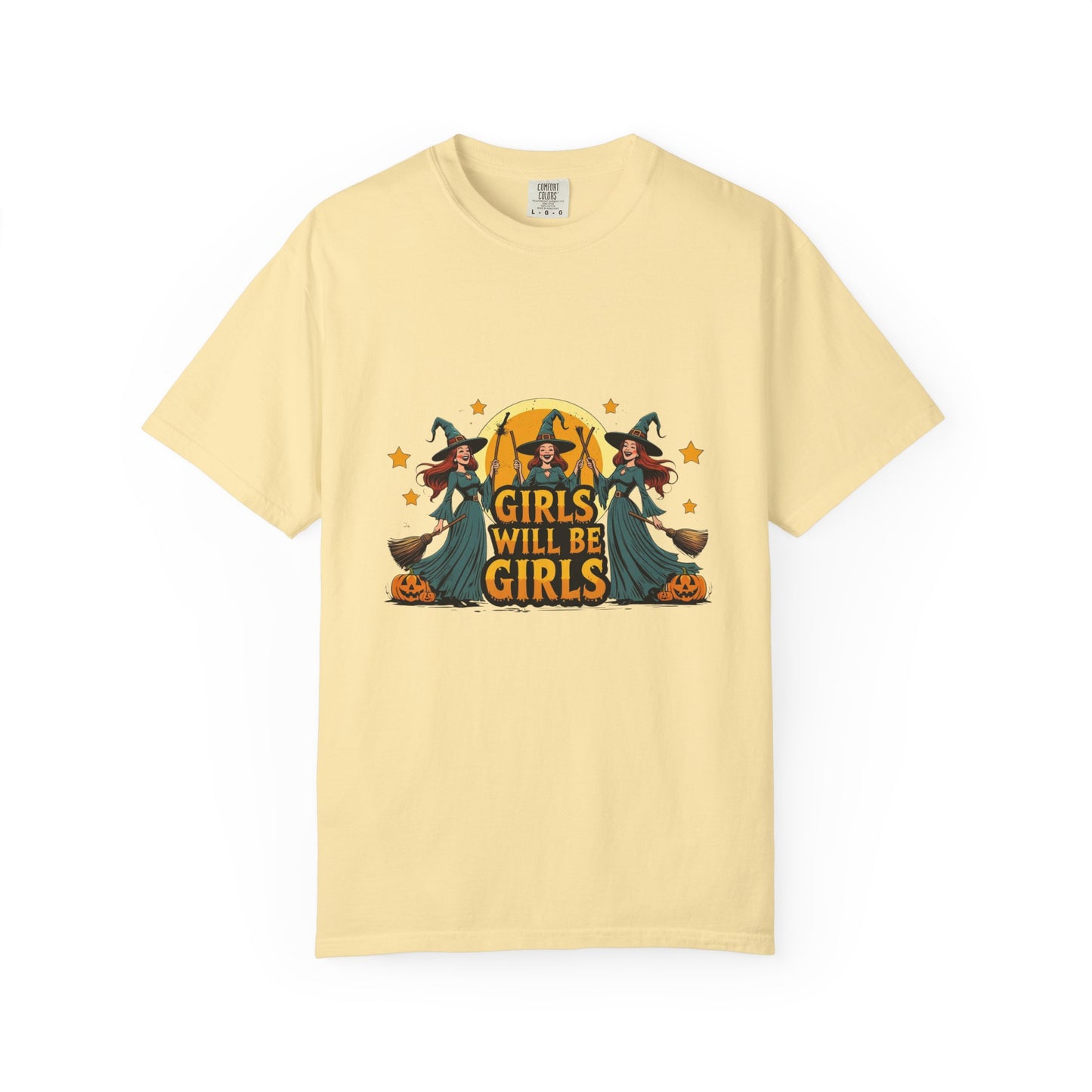 Spooky Witch T-Shirt for Halloween Fun, Girls Will Be Girls Tee, Unisex Halloween Shirt, Fall Fashion, Witch Costume Top