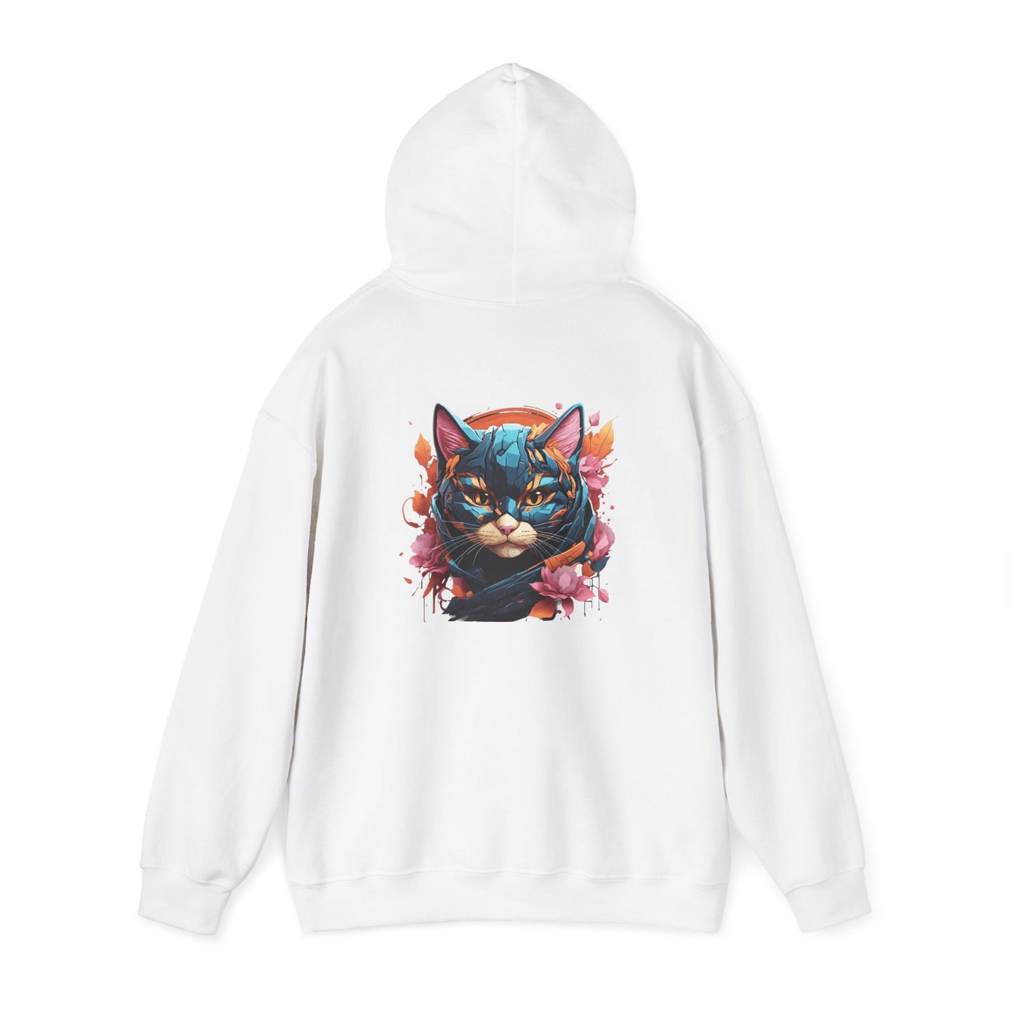 Vibrant Cat Art Hoodie, Cozy Unisex personalized Sweatshirt, Perfect Gift for Cat Lovers, Unique Artwork, Casual Fashion
