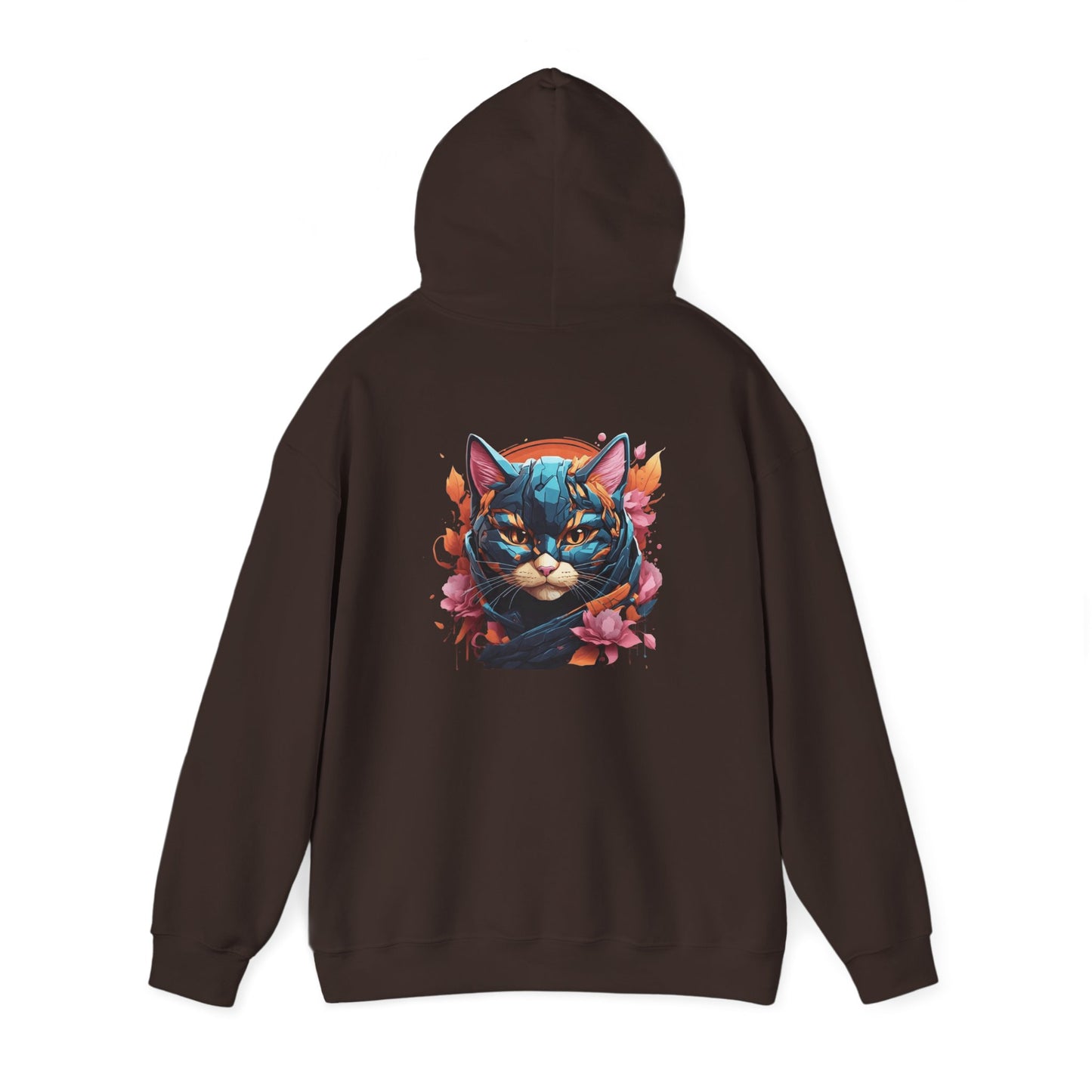 Vibrant Cat Art Hoodie, Cozy Unisex personalized Sweatshirt, Perfect Gift for Cat Lovers, Unique Artwork, Casual Fashion