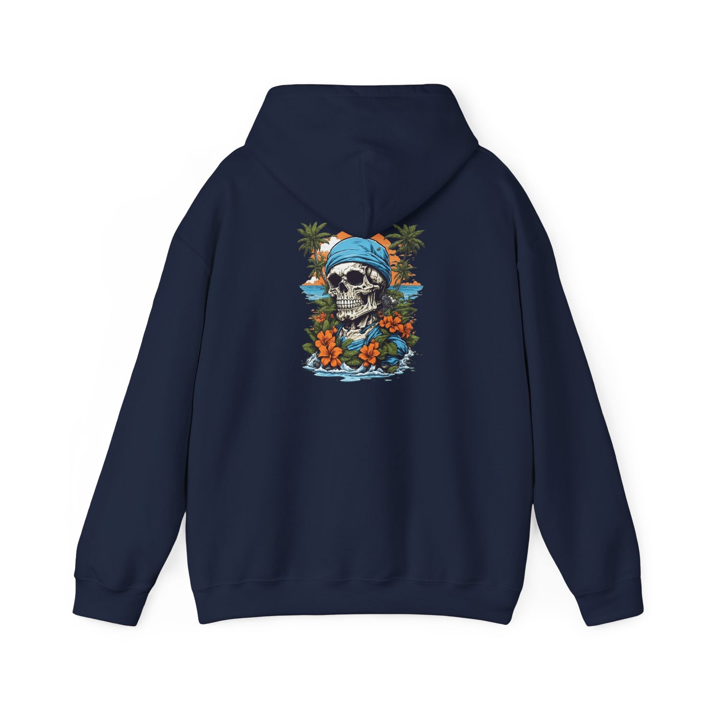 Tropical Skull Hoodie Beach Vibes, Summer Fashion